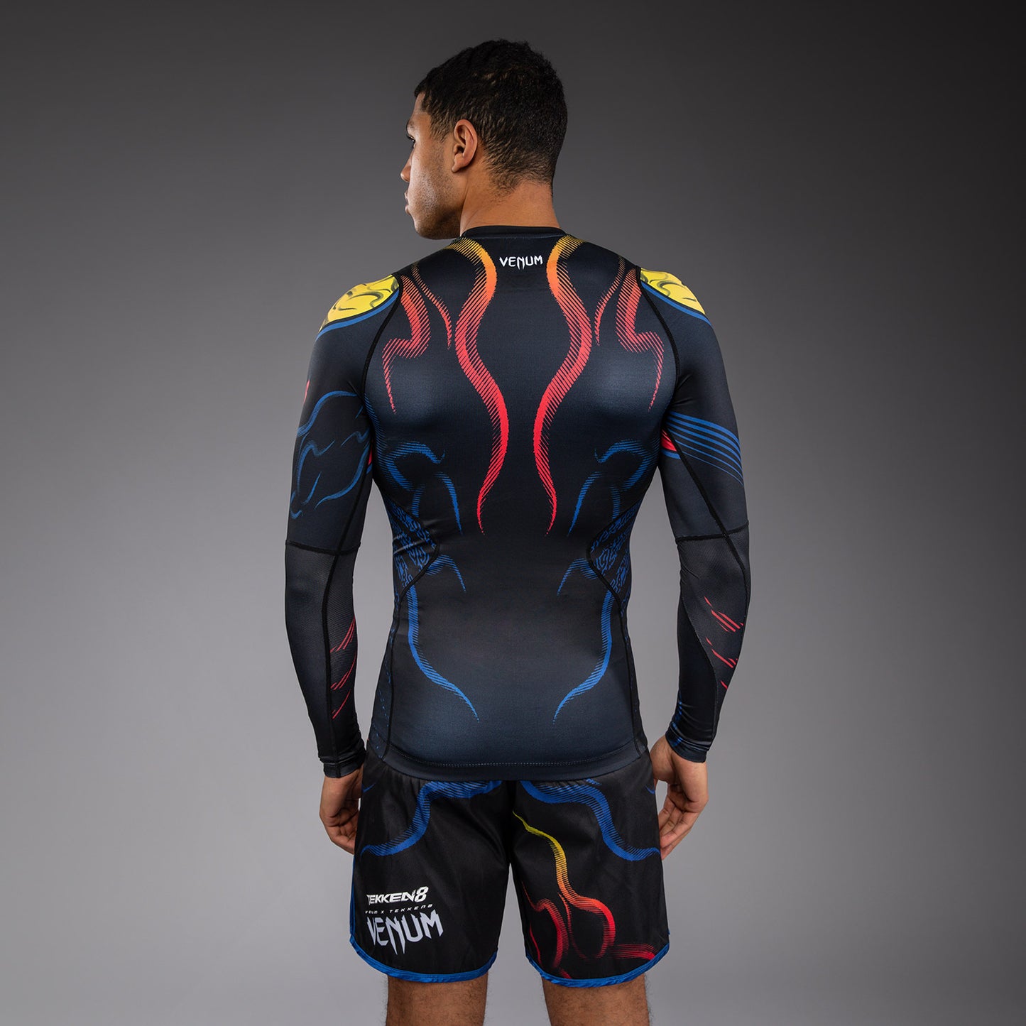 Venum x TEKKEN 8 Long Sleeve Rashguard - Yoshimitsu - Black/Orange