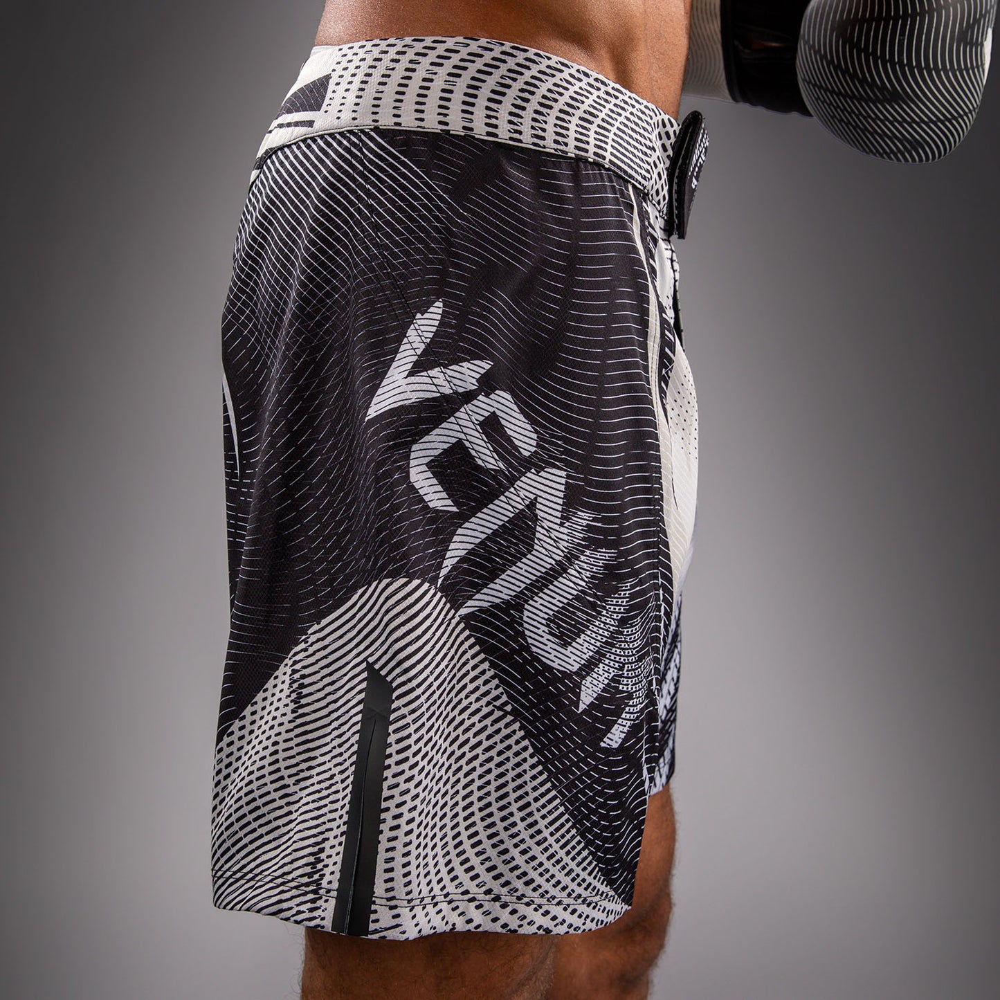 Venum Galactic 3.0 Fight Shorts - Off-White/Black