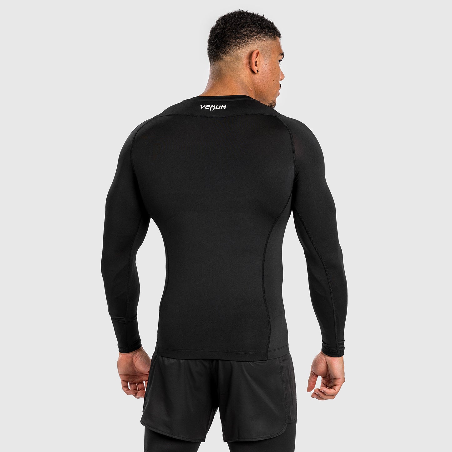 Venum Attack Men's Long Sleeve Rashguard - Black/Grey