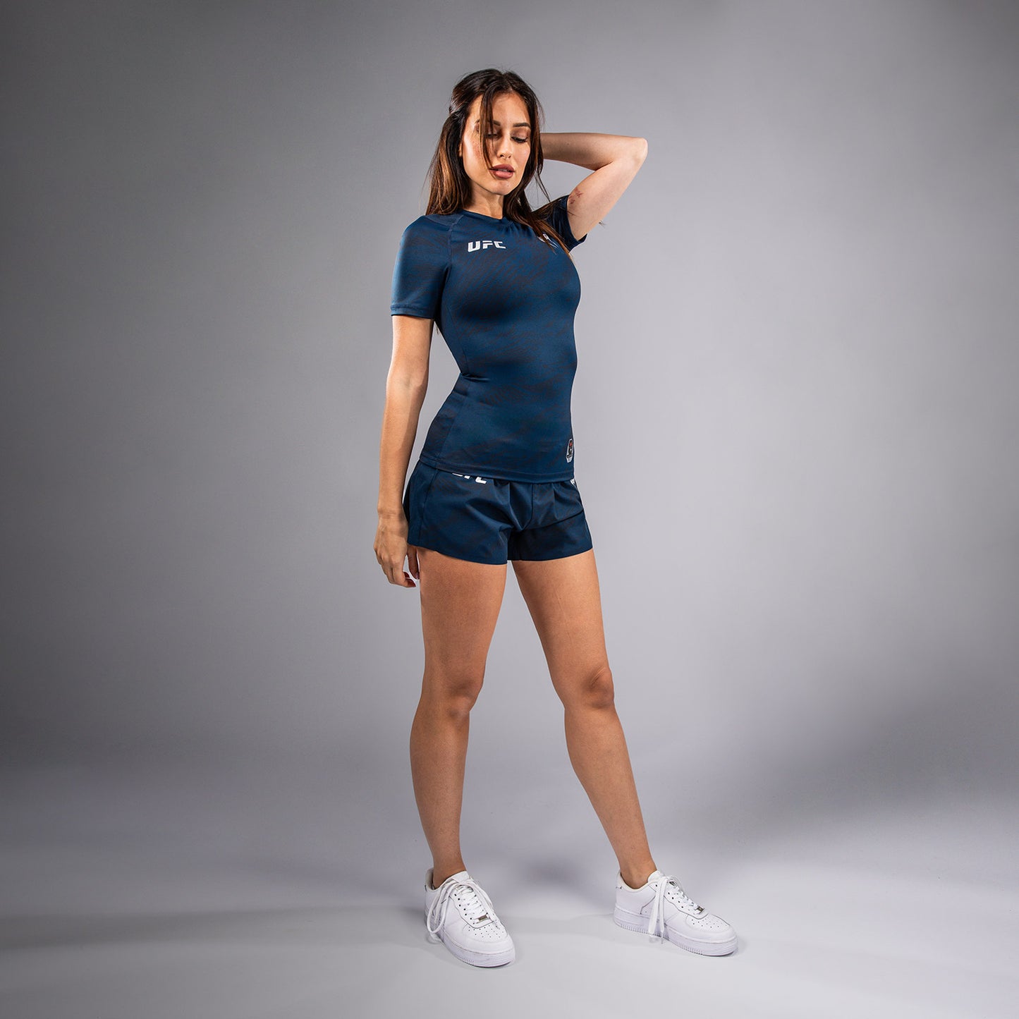 UFC Fusion by Venum Fight Week Women’s Performance Short Sleeve Rashguard - Oceanic Blue