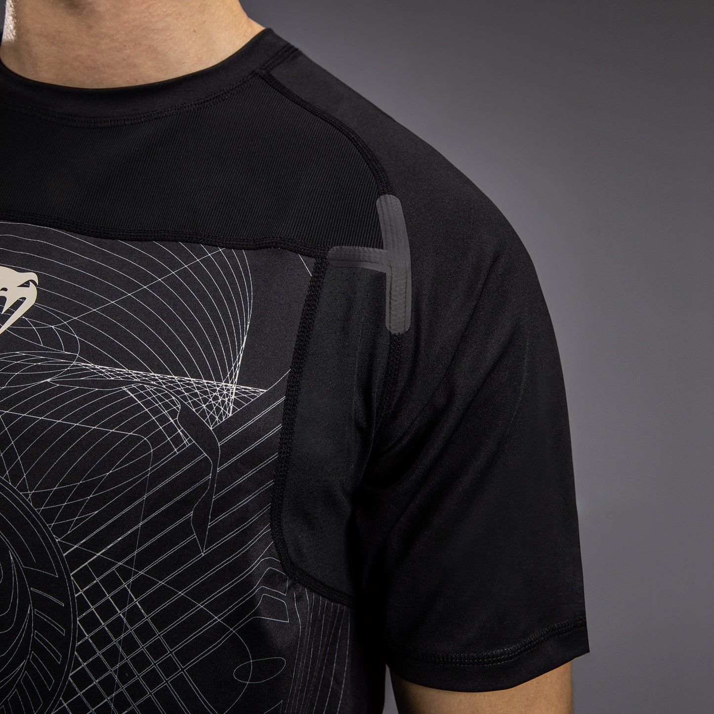 Venum G-Fit Air Men's Dry-Tech T-Shirt - Deep Black/Desert Sand