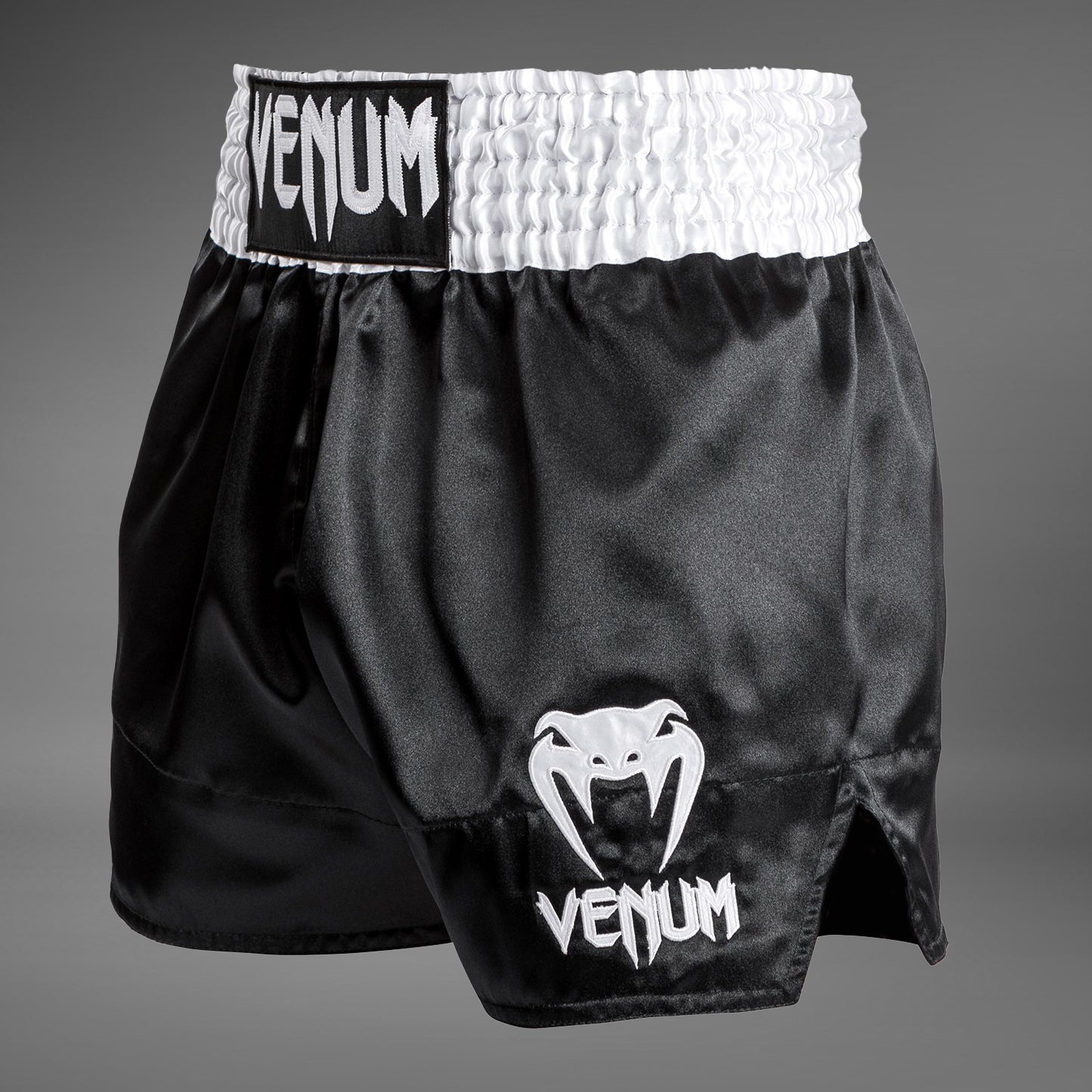 Venum Classic - Muay Thai Short Black/White/White