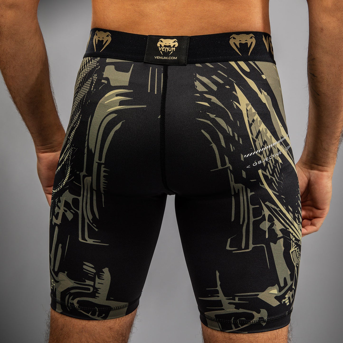 Venum Invader Vale Tudo Shorts - Black/Sand