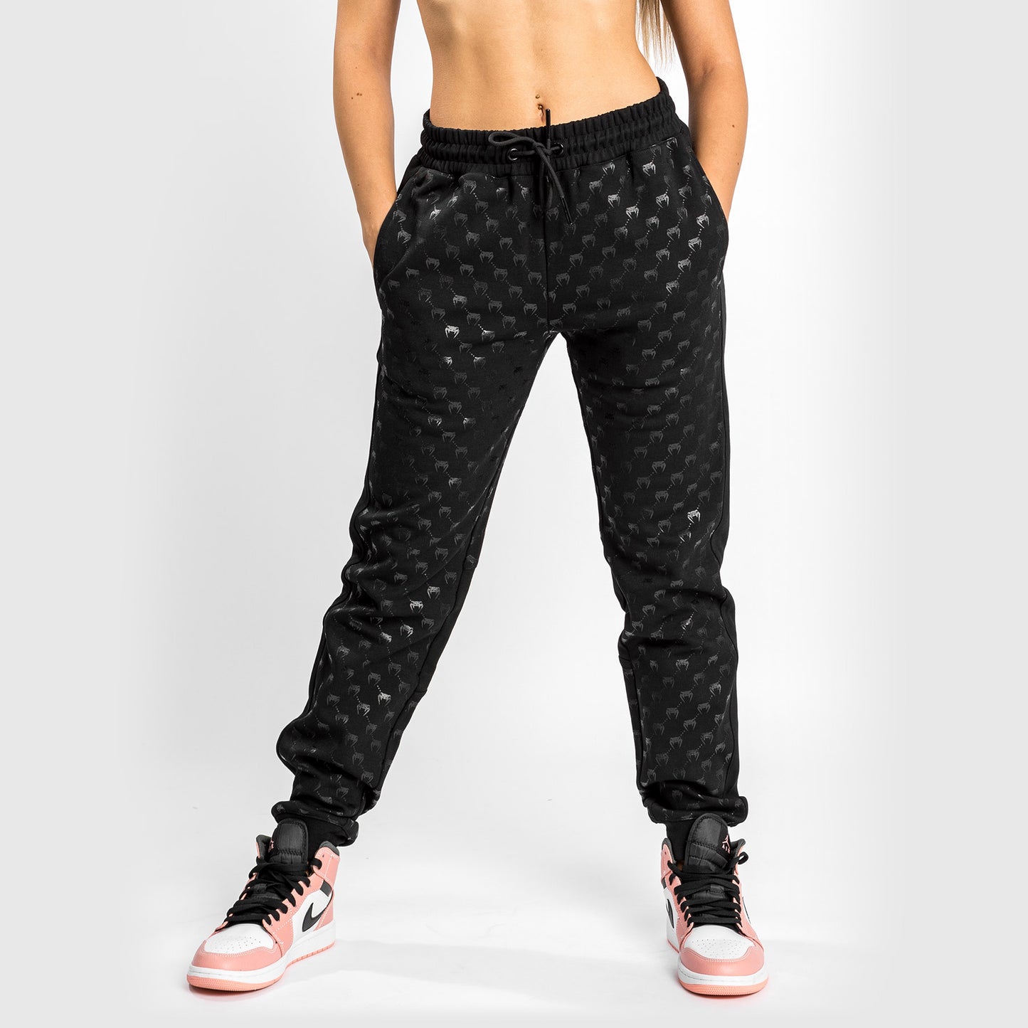 Venum Monogram Joggers - For Women - Black/Pink Gold