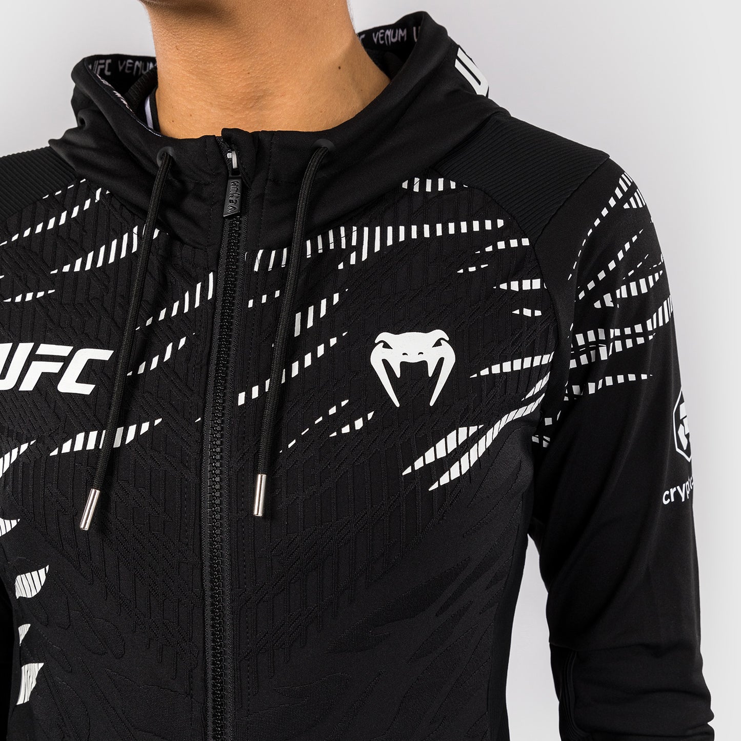 UFC Fusion by Venum Personalized Authentic Fight Night Women's Hoodies - Black