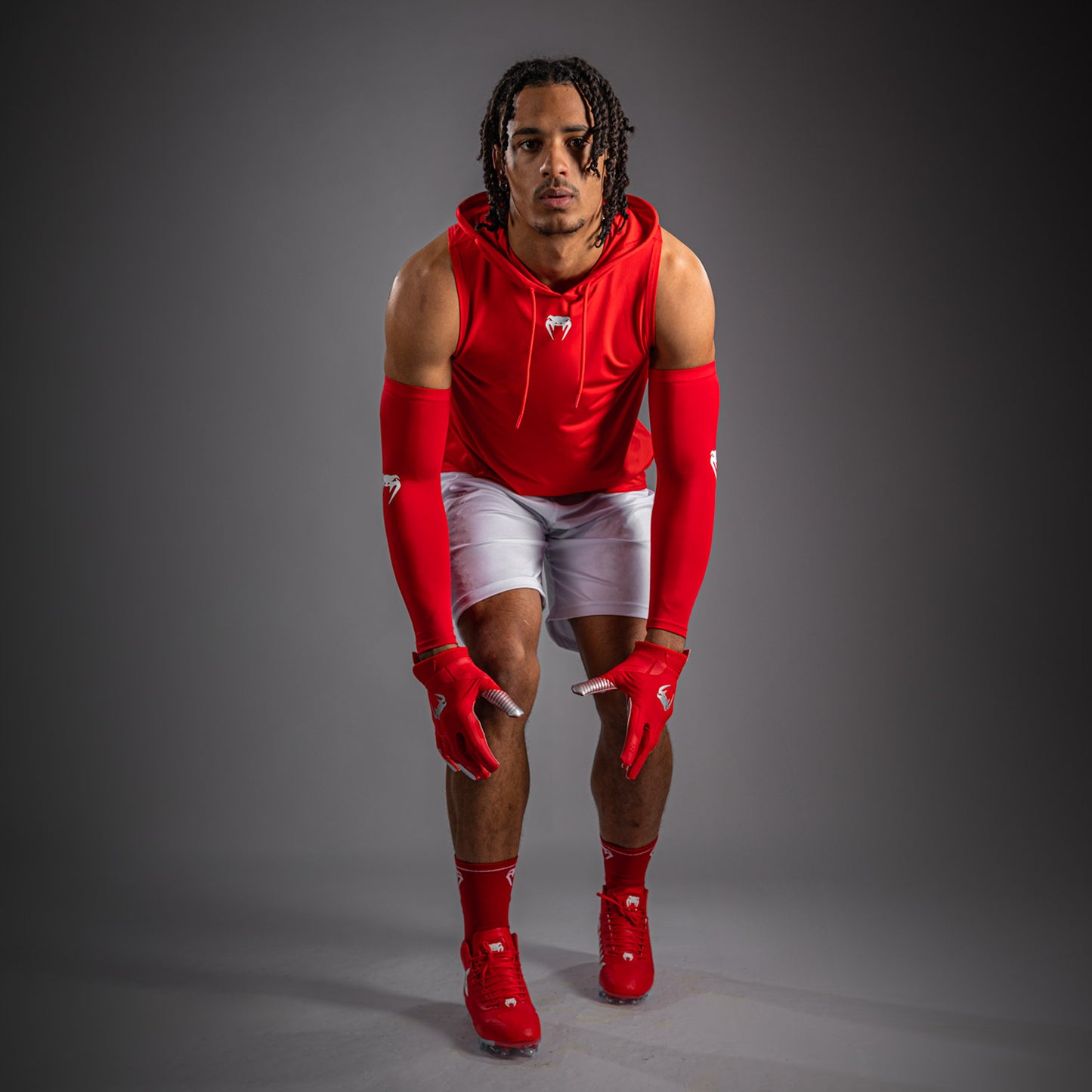 Venum Elite Sleeveless Dry-Tech Hoodie - Red
