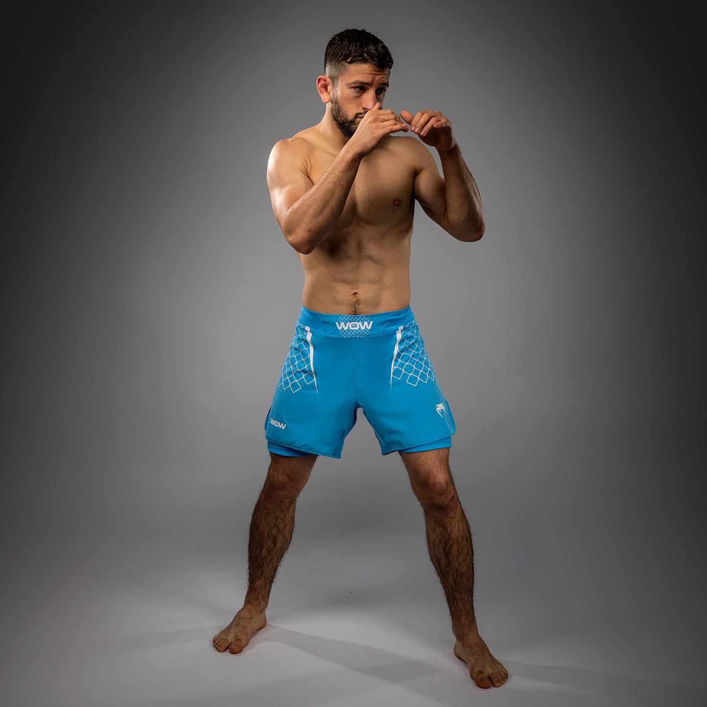 Venum x WOW FC Men’s Fight Shorts - Pacific Blue