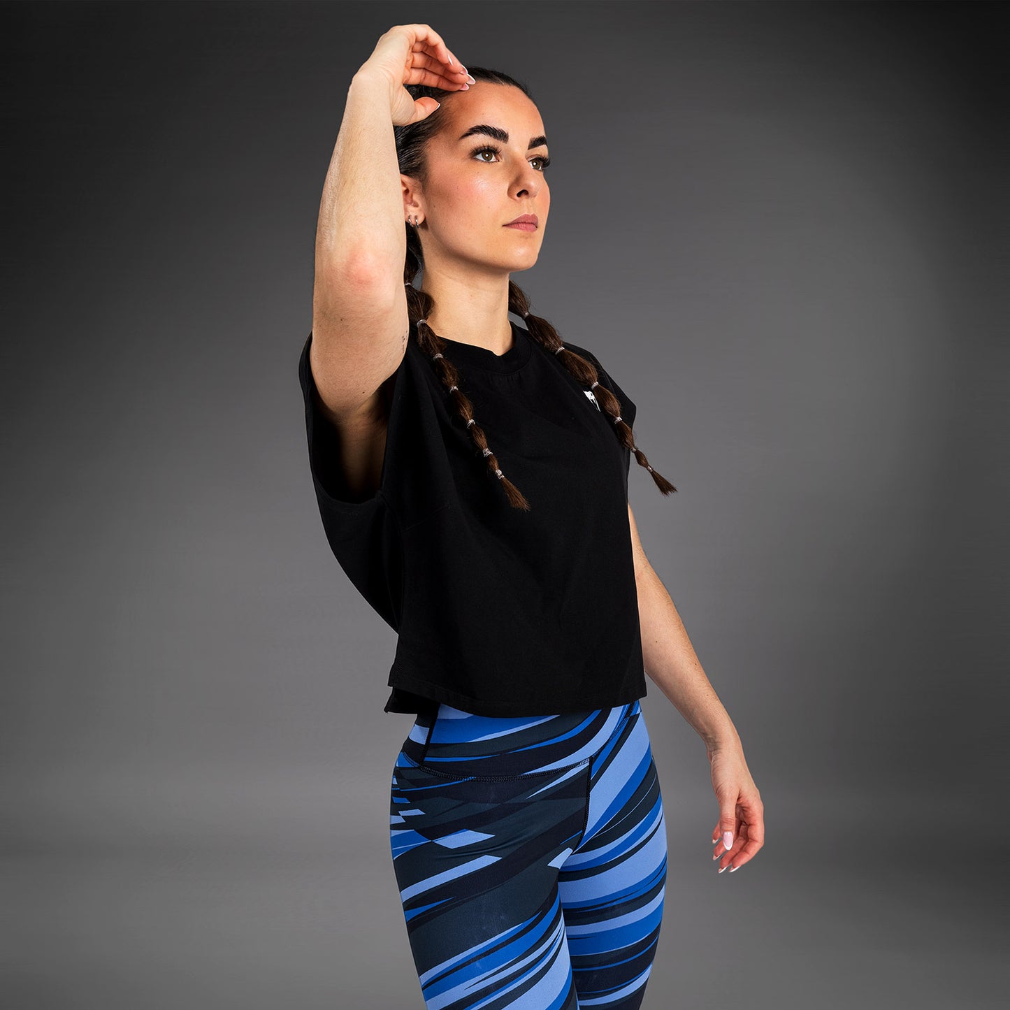 Venum Abyss T-shirt Cropped - Deep Black
