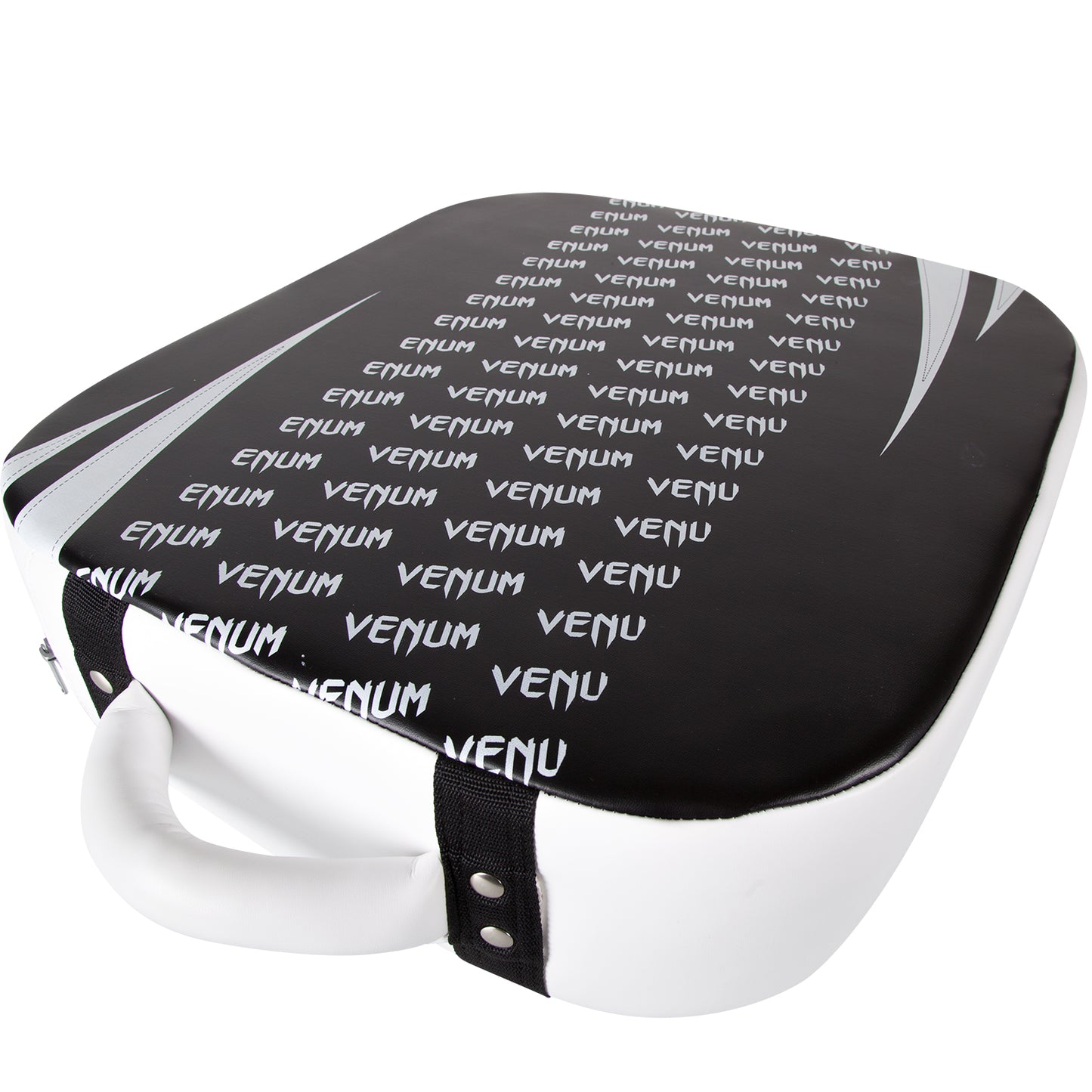 Venum Absolute Square Kick Shield - Skintex Leather - Black/Ice
