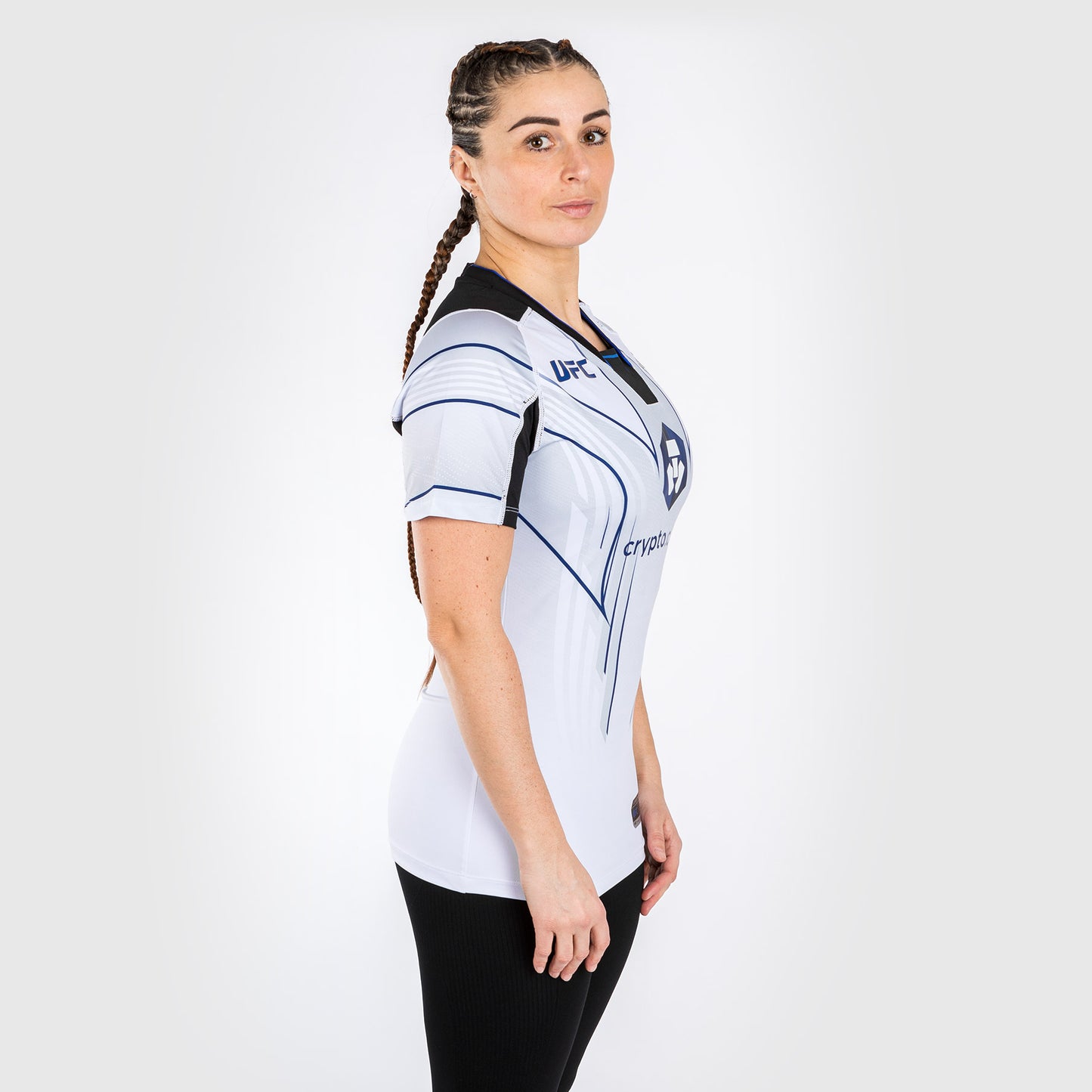 UFC Venum Personalized Authentic Fight Night 2.0 Kit by Venum Women's Walkout Jersey - Midnight Edition - Ice