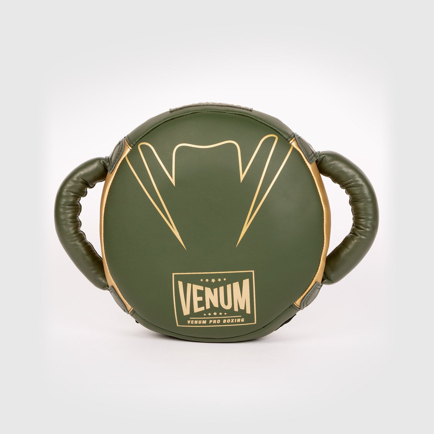 Venum Pro Boxing Mini Round Punch Shield - Khaki/Gold