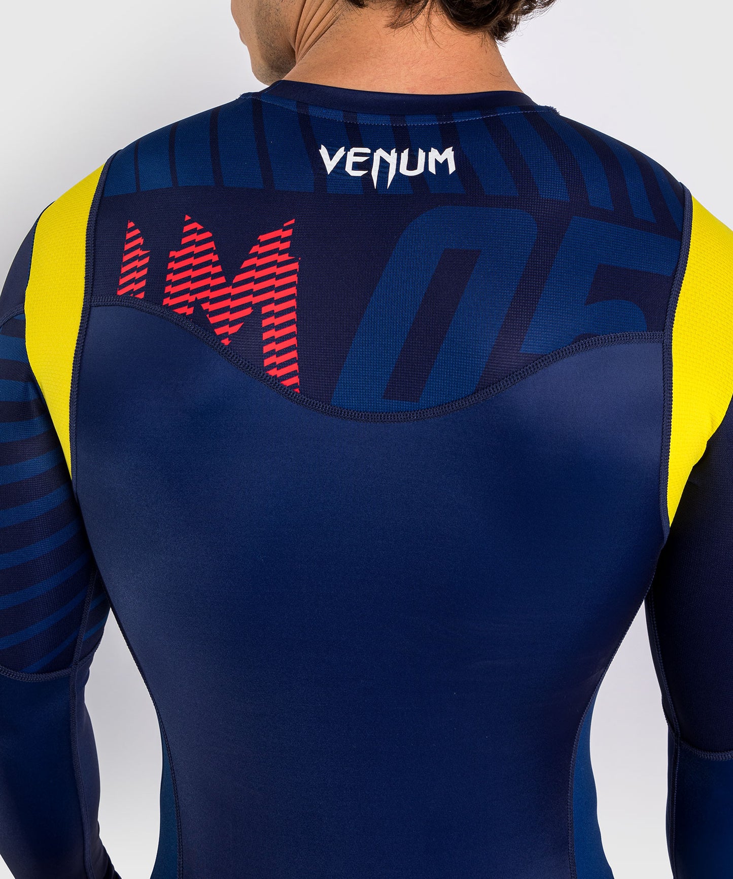 Venum Sport 05 Rashguard Long Sleeves - Blue/Yellow