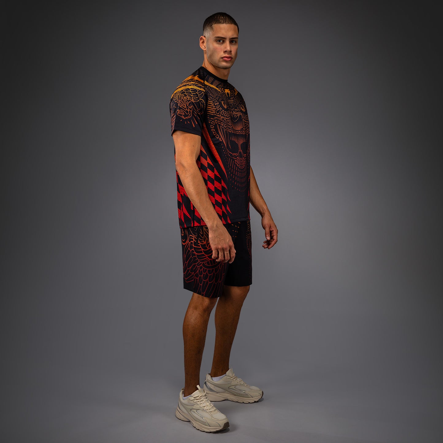 Venum Quetzal Fury Dry-Tech T-Shirt - Black/Fury Red/ Tangerine