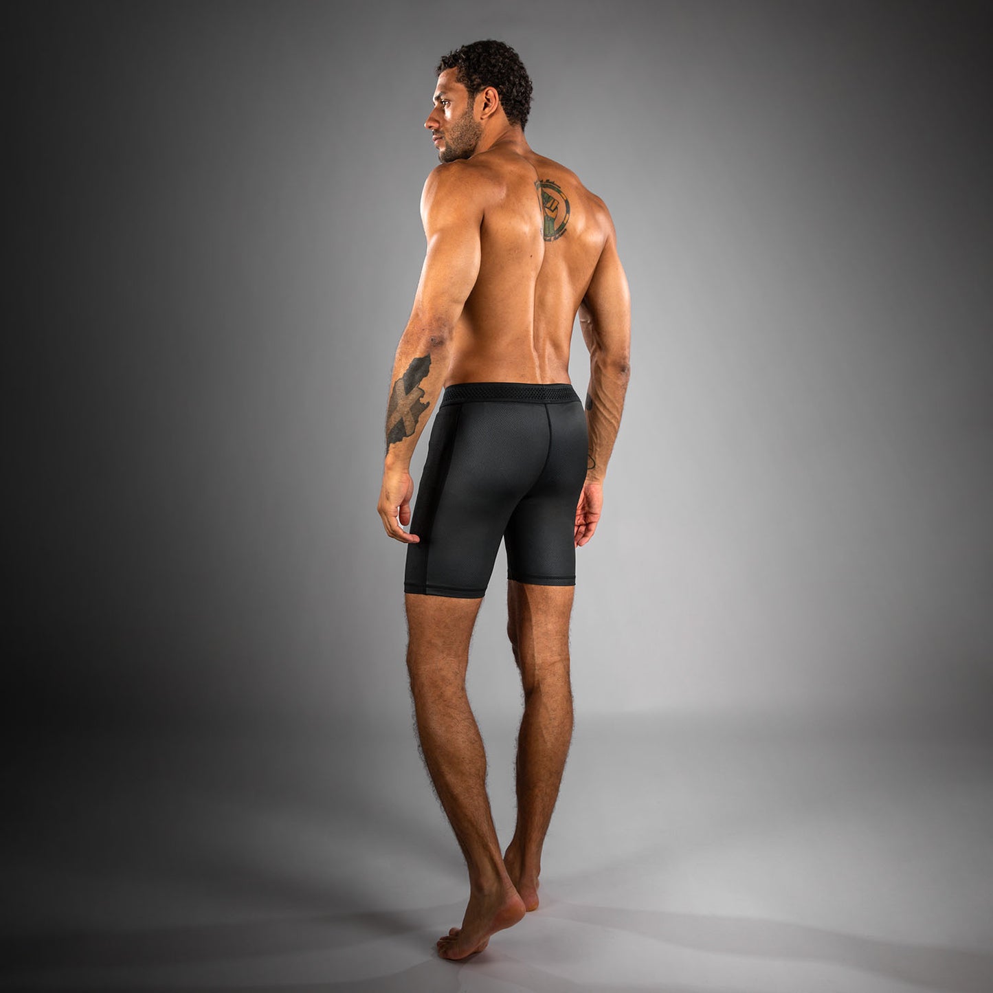 Venum No Gi Vale Tudo Shorts - Black/ Silver Grey