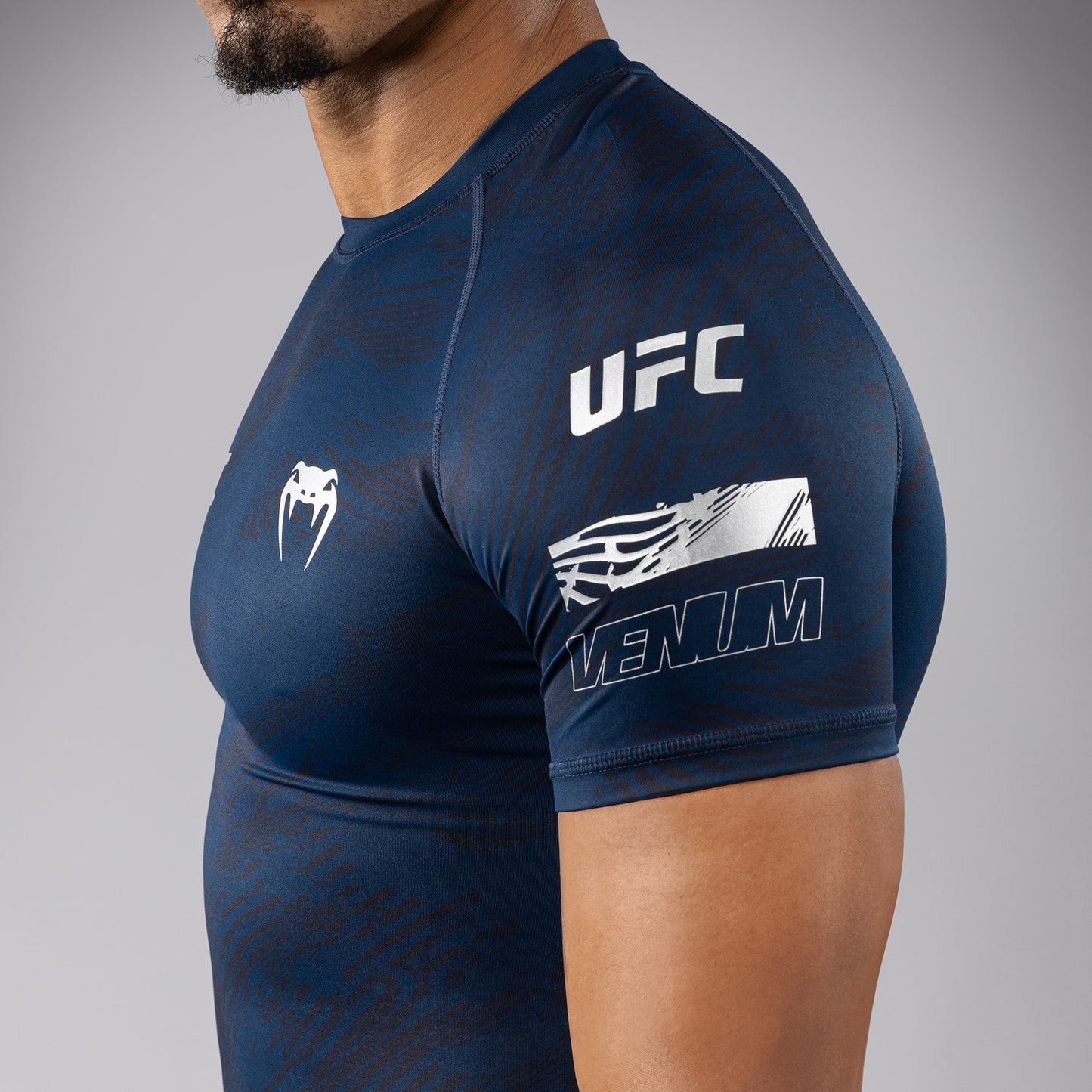 UFC Fusion by Venum Fight Week Men’s Performance Short Sleeve Rashguard - Oceanic Blue