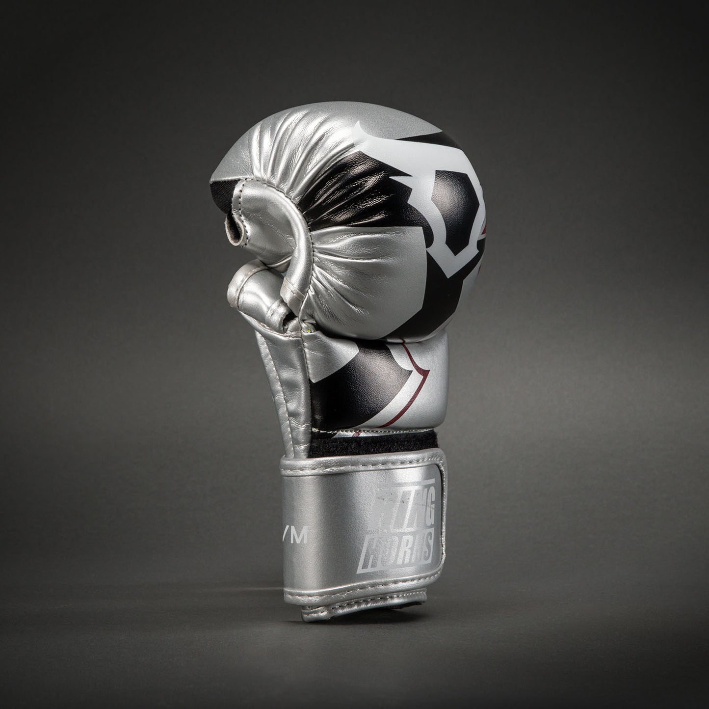 Ringhorns Charger by Venum MMA Sparring Gloves - Silver/Black