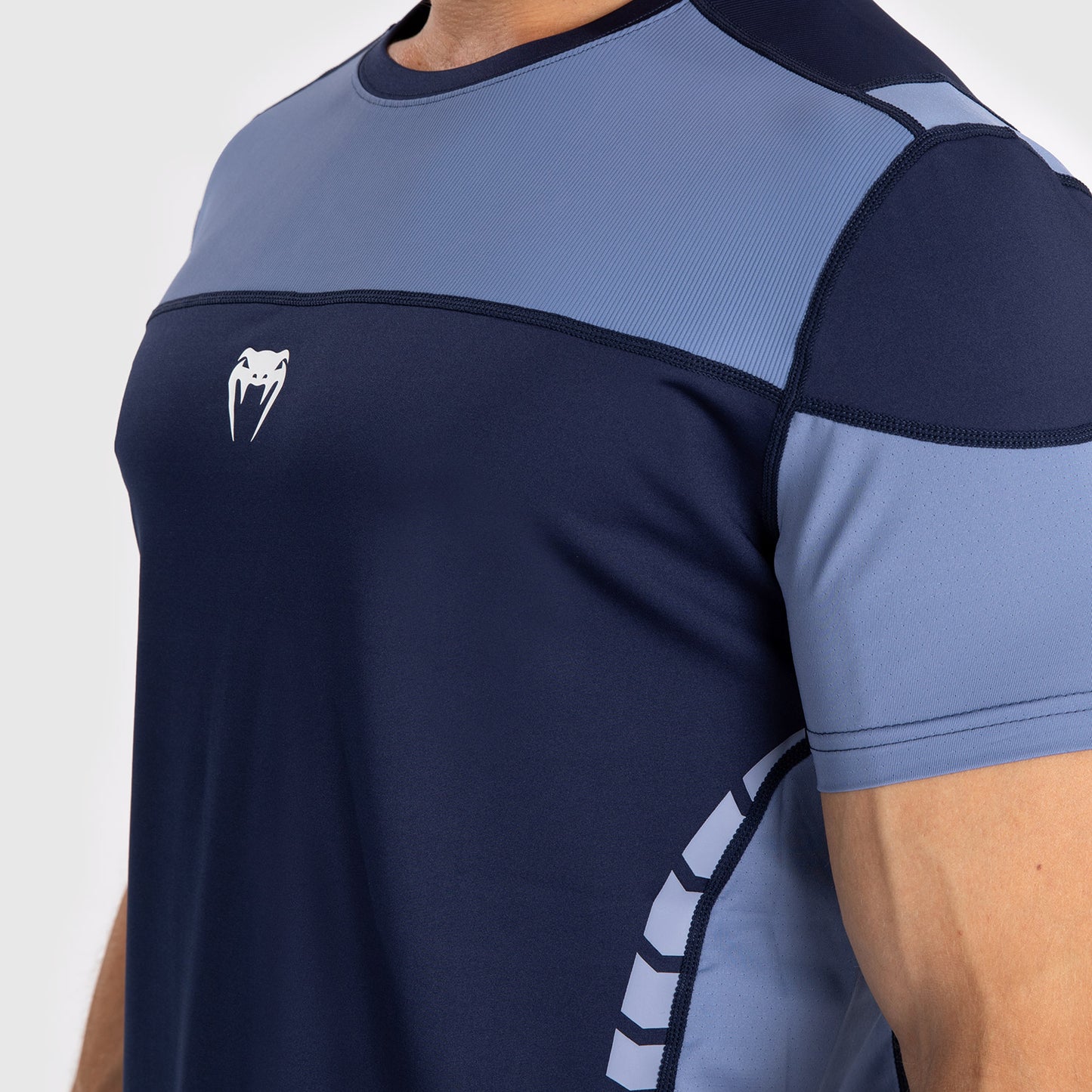 Venum Tempest Men's Dry-Tech T-Shirt - Navy Blue/Blue