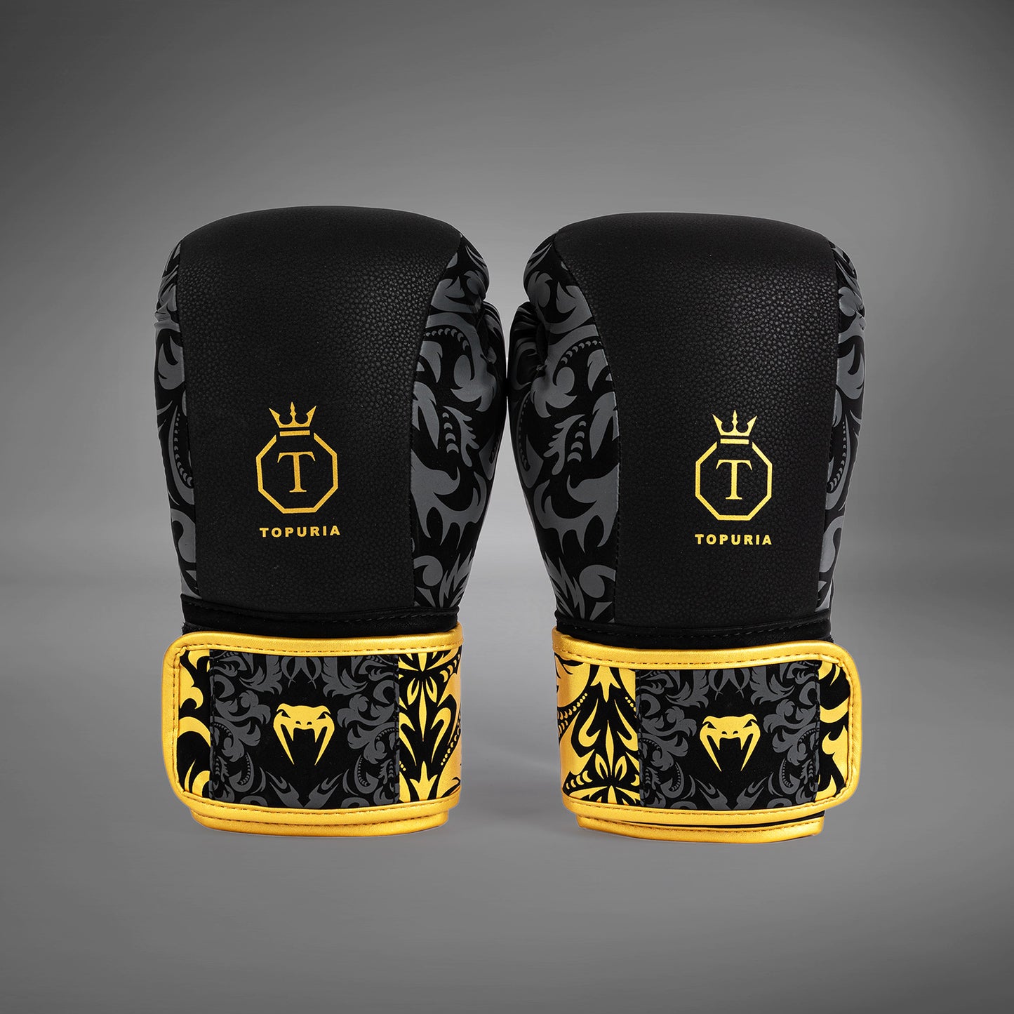 Venum x Topuria Unmatched Edition Boxing Gloves - Black/Gold
