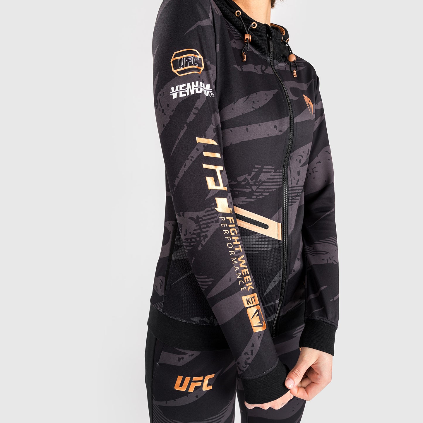 UFC Adrenaline by Venum Fight Week Women’s Zip Hoodie - Urban Camo