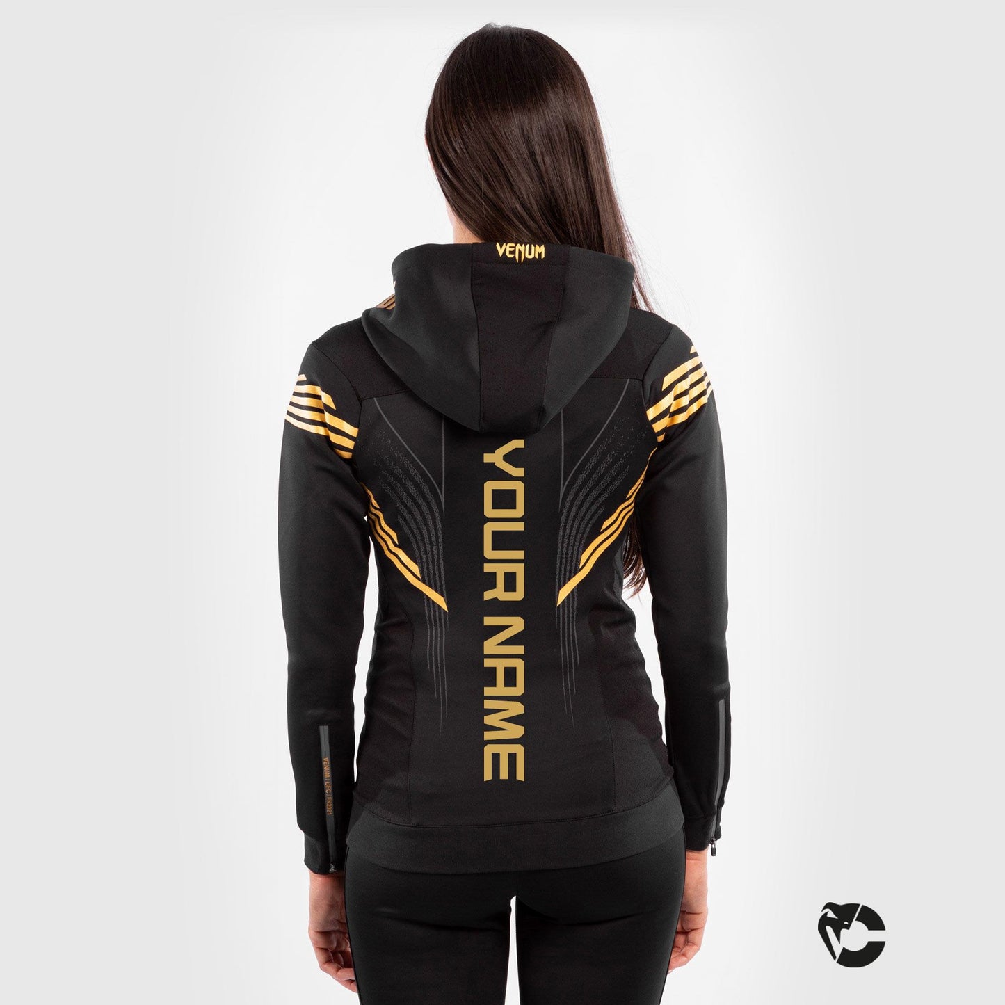 UFC Venum Personalized Authentic Fight Night Women's Walkout Hoodie - Champion