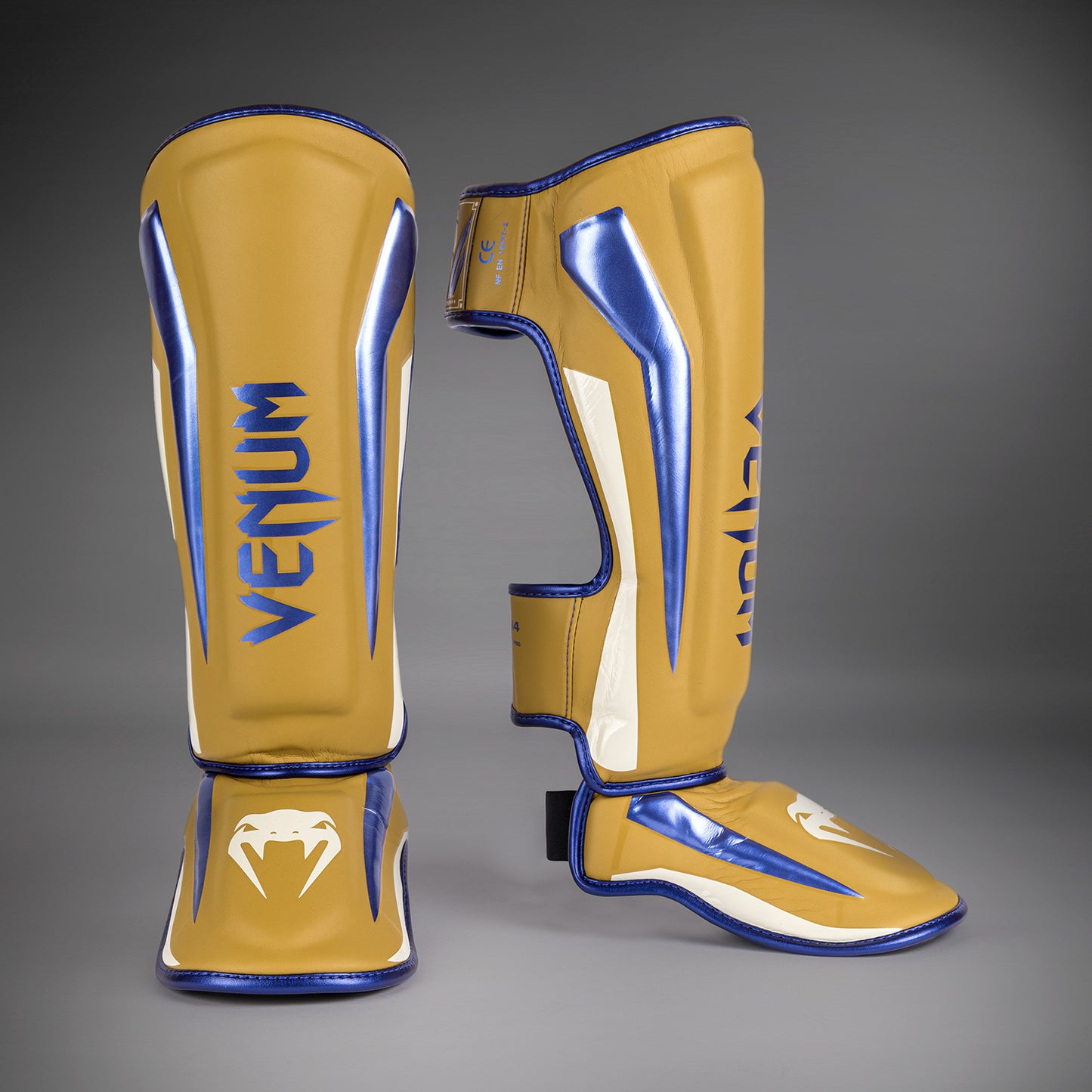 Venum Elite Shin Guards - Camel - Special Edition