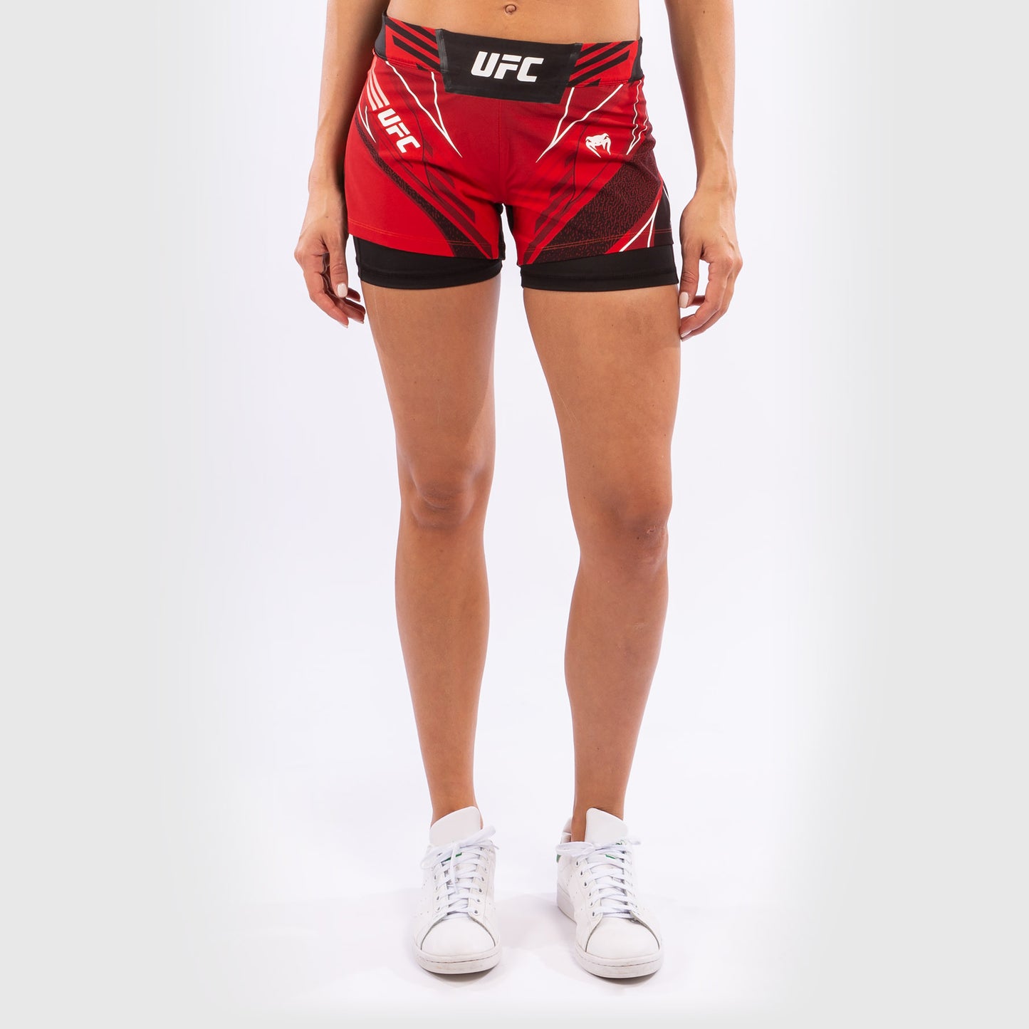 UFC Venum Authentic Fight Night Women's Shorts - Short Fit - Red