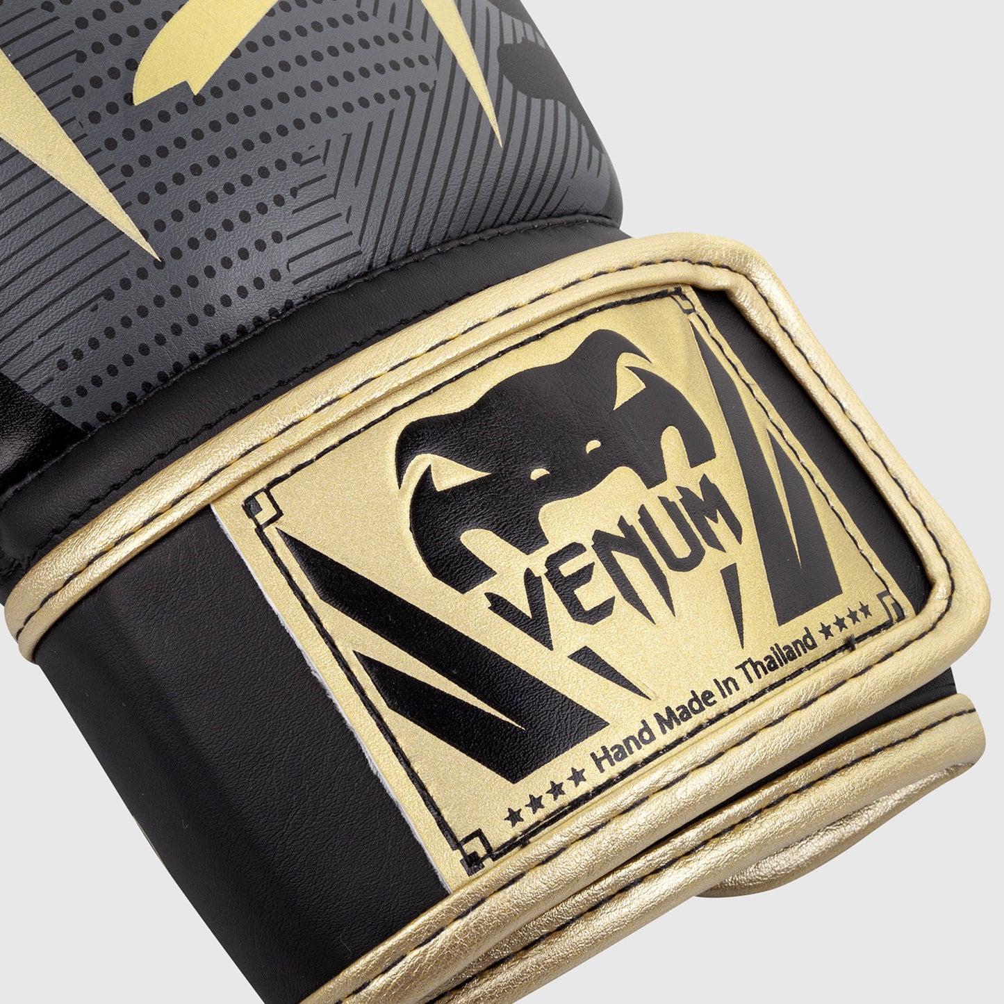 Venum Elite Boxing Gloves - Camo/Gold