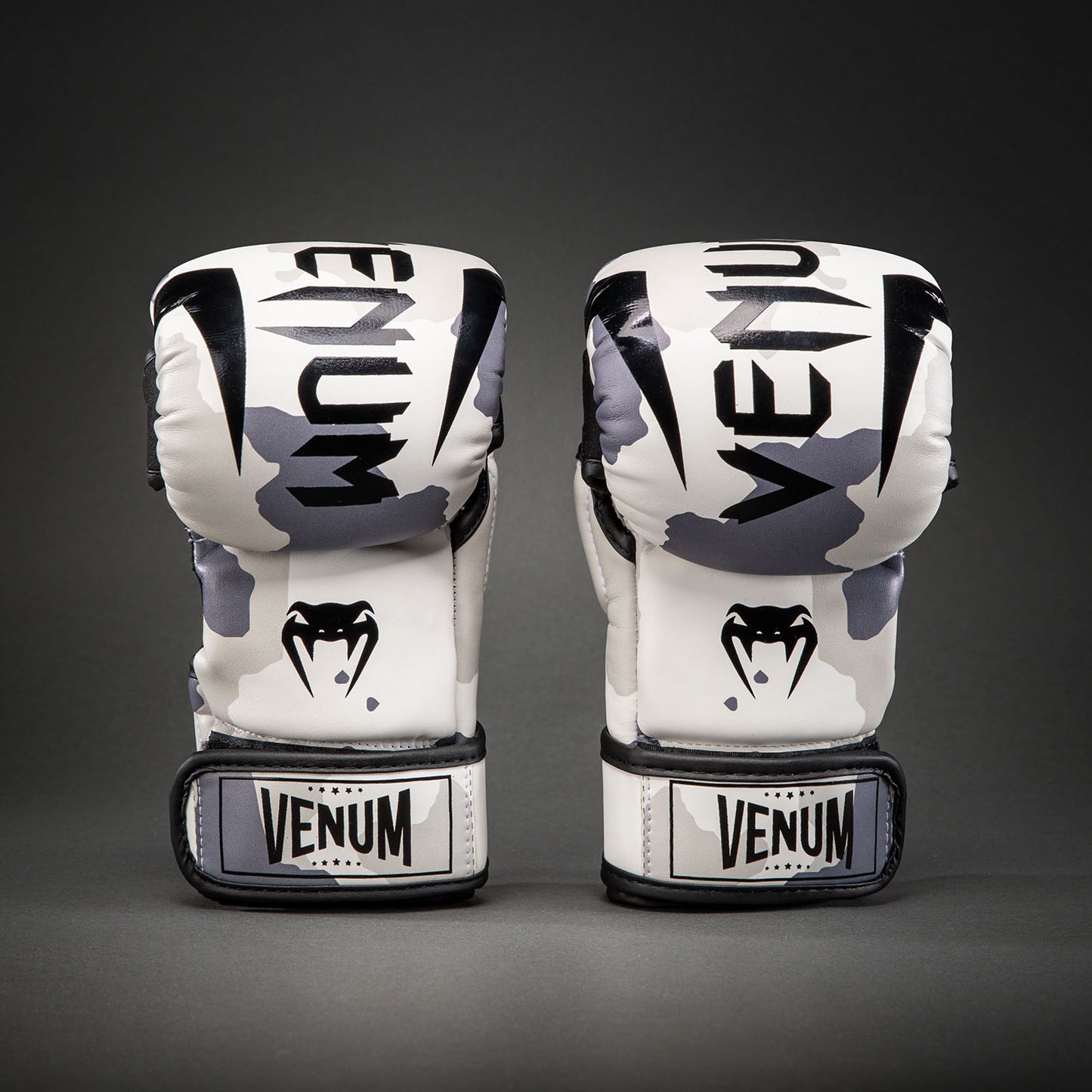 Venum Elite Camo Sparring Gloves - White/Light grey