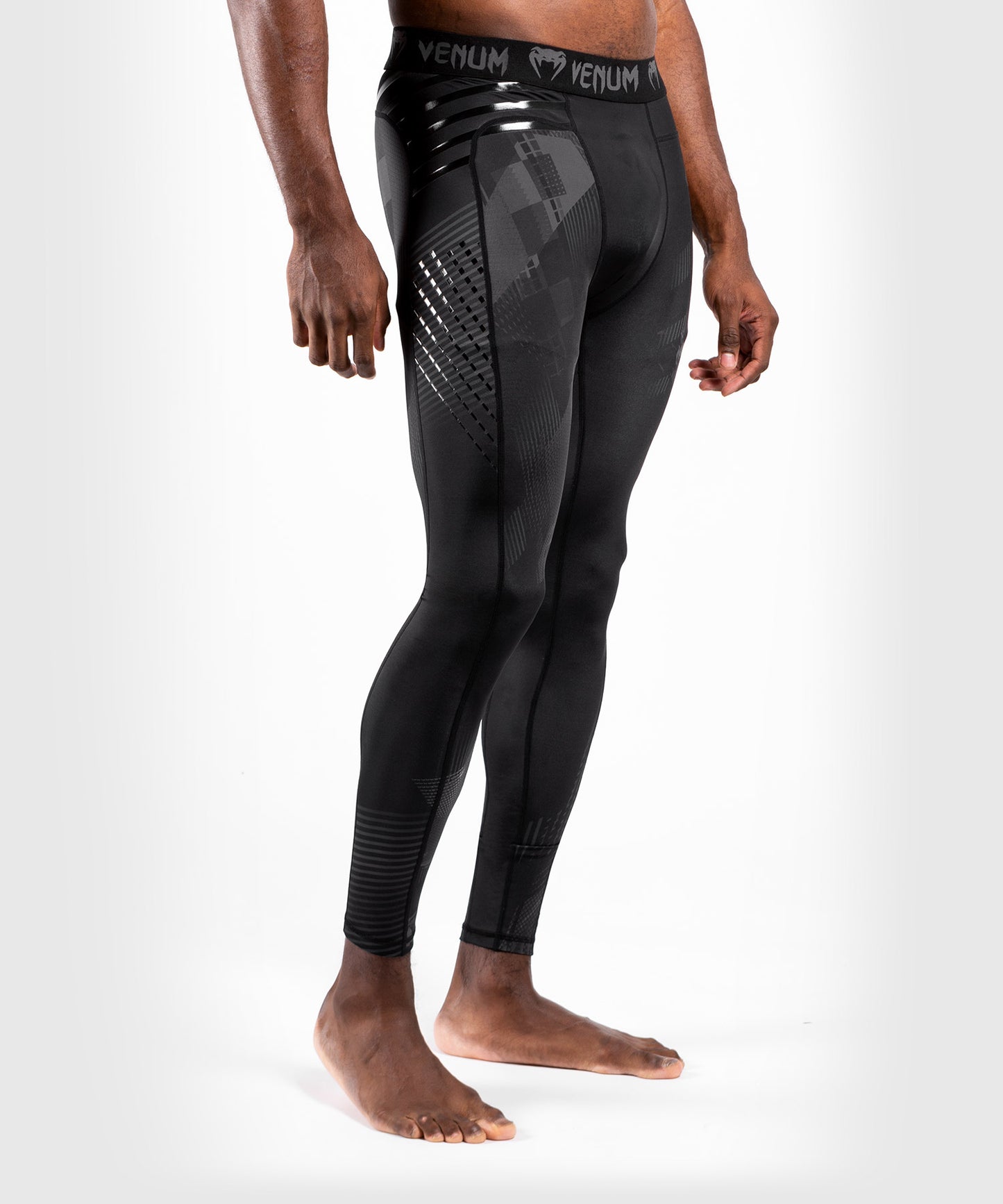 Venum Skull Compression Tights - Black/Black
