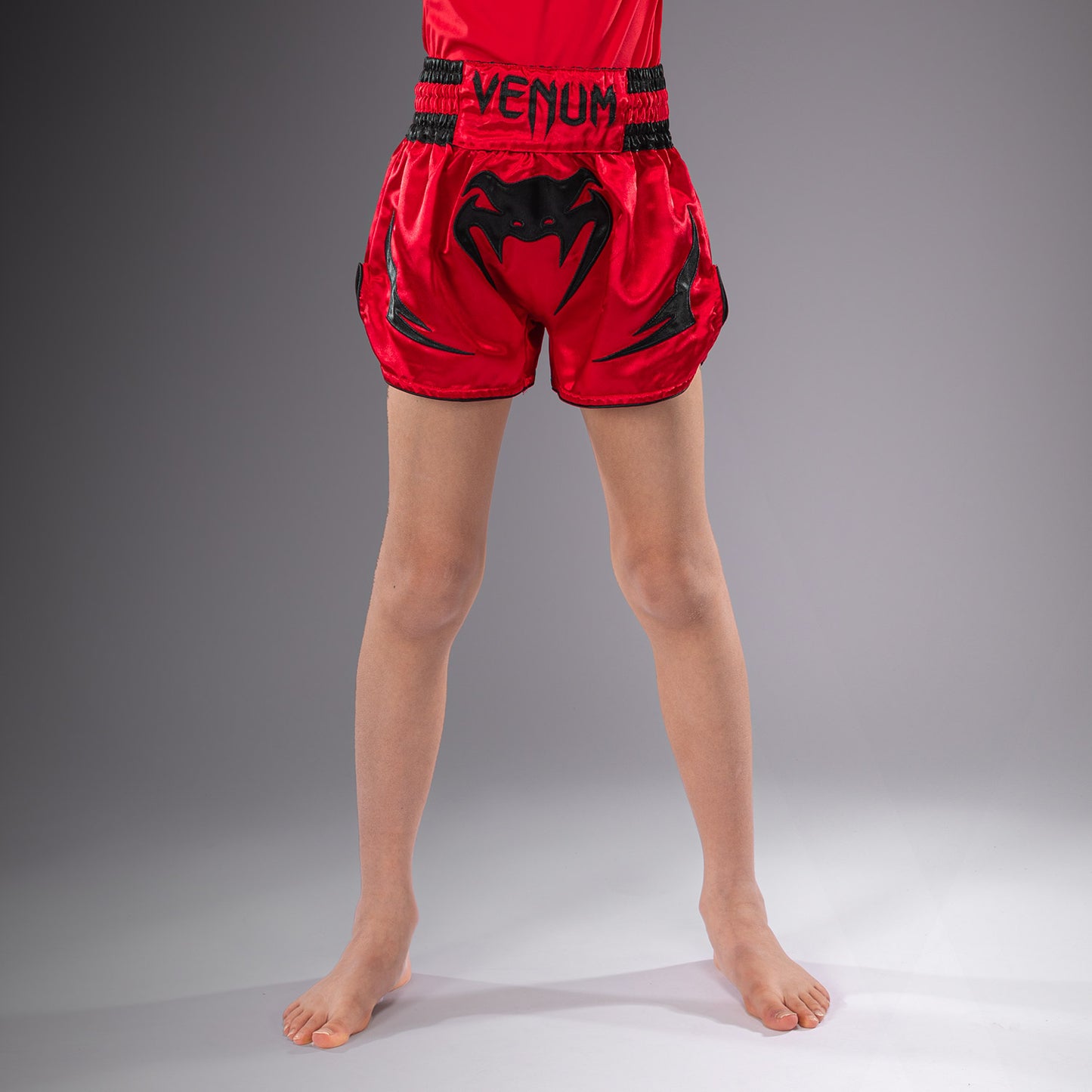 Venum Inferno Kids Thai Shorts - Cherry Red