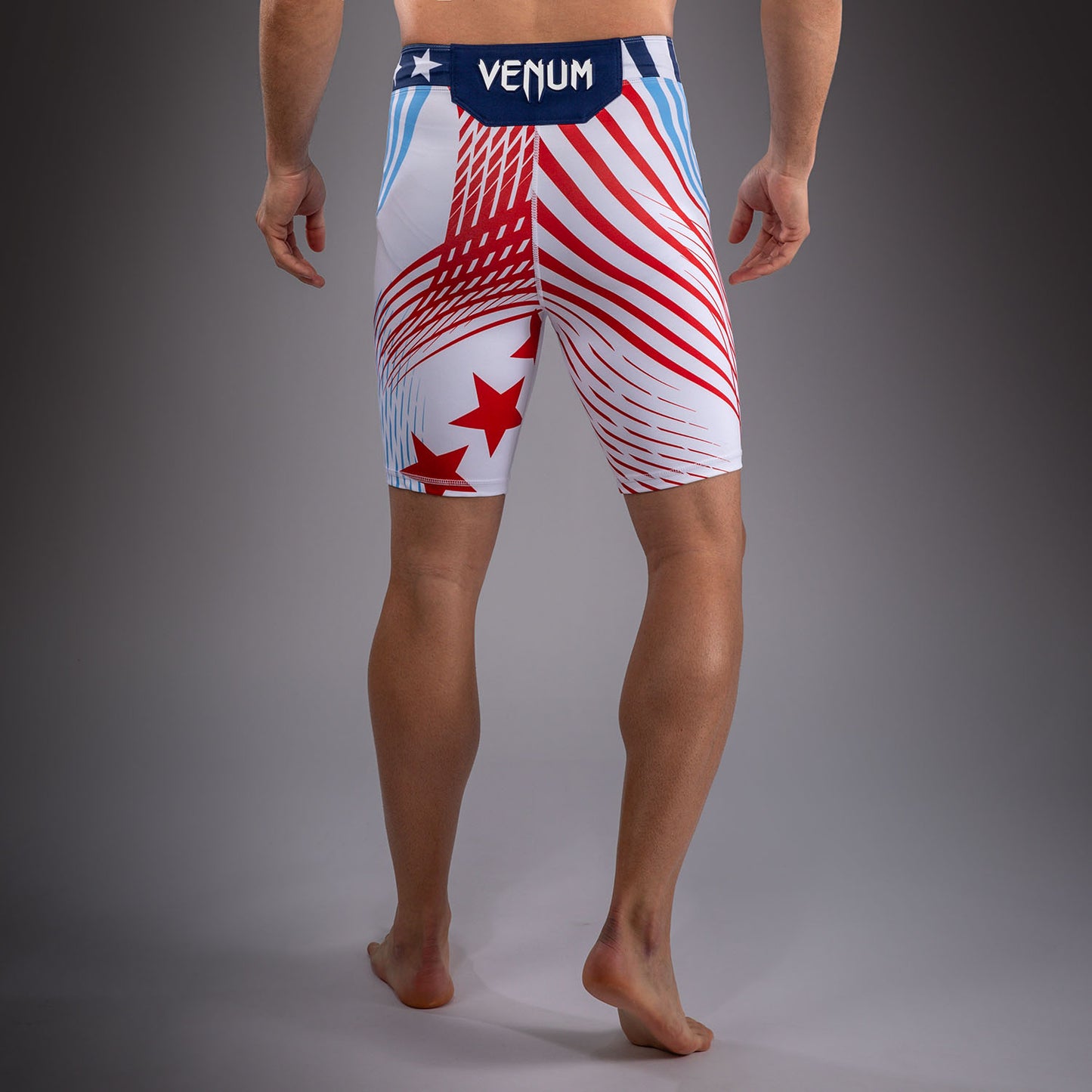 Men's Official UFC Freedom 250 by Venum White Authentic Fight Night Vale Tudo Short