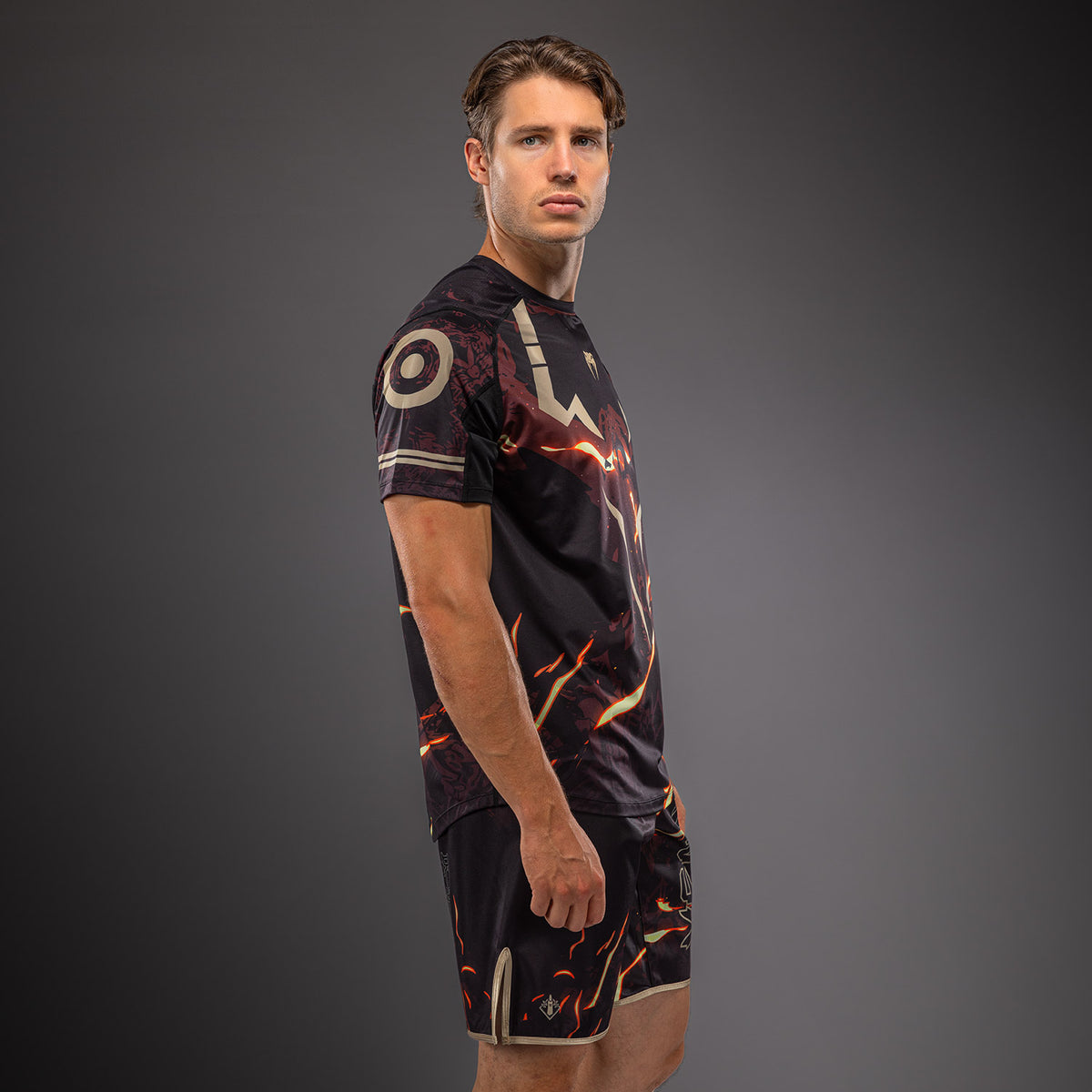 Jujutsu Kaisen x Venum Sukuna Dry-Tech T-Shirt - Black/Beige