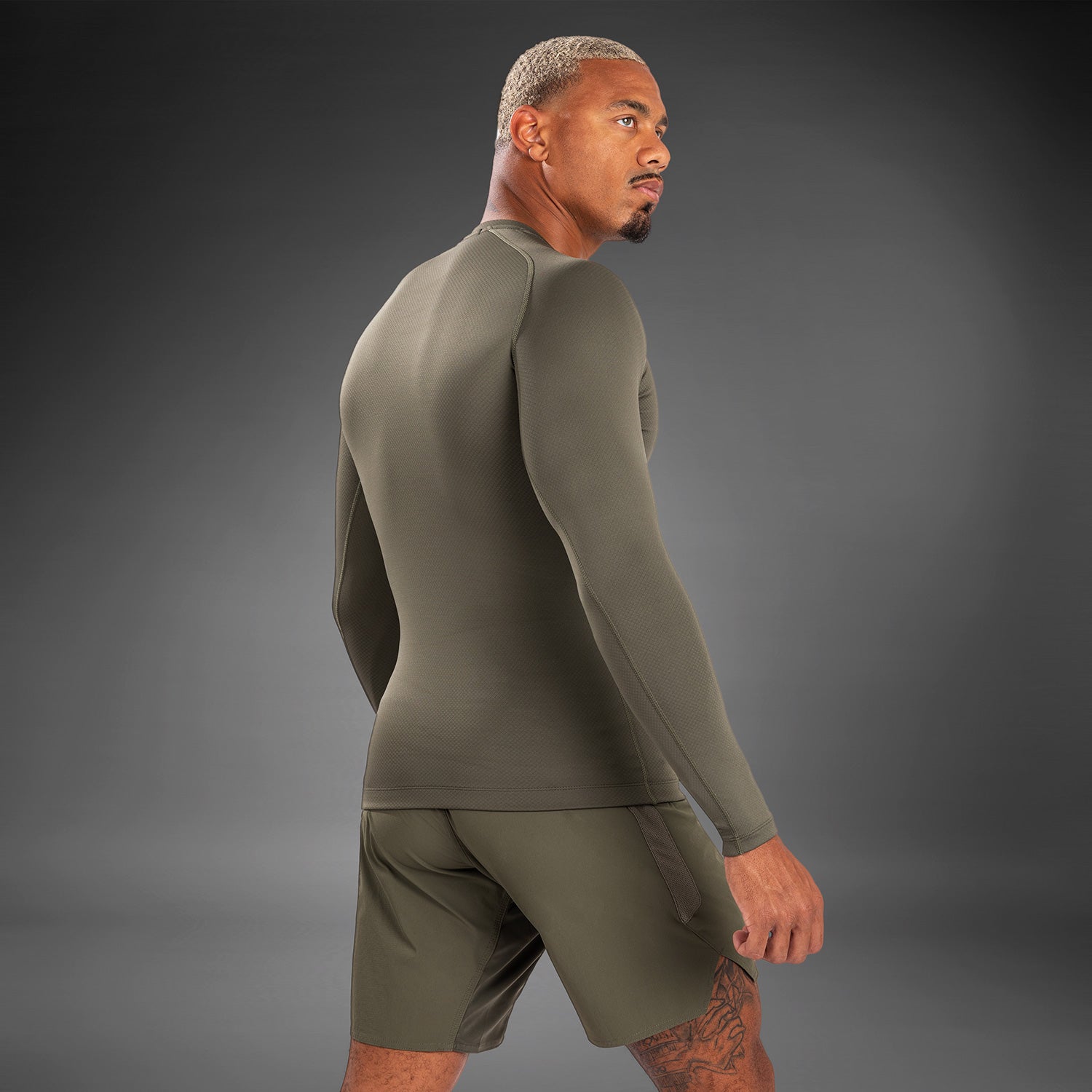 Venum Contender Men’s Long Sleeve Rashguard - Khaki