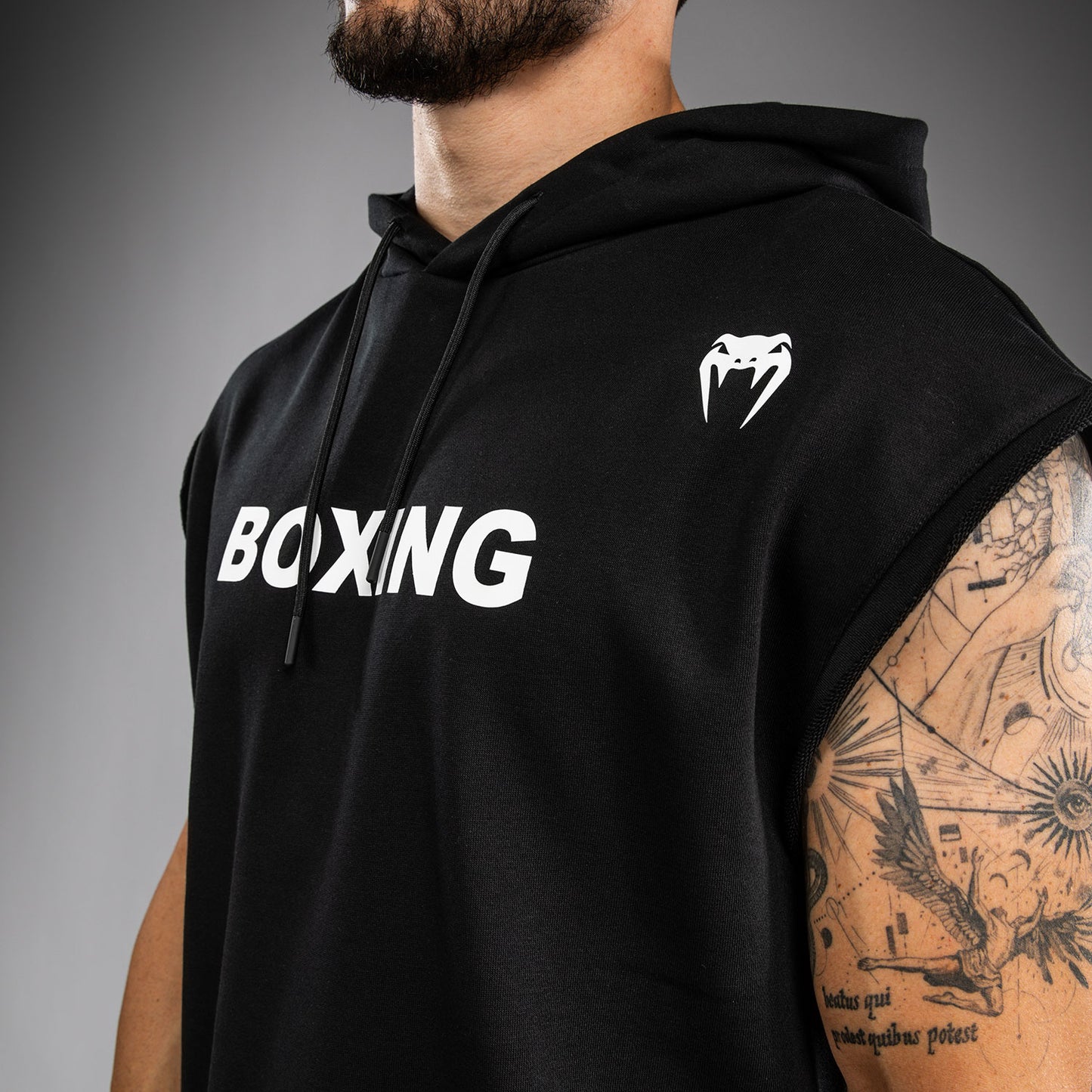 Venum Boxing VT Sleeveless Hoodie - Black/White