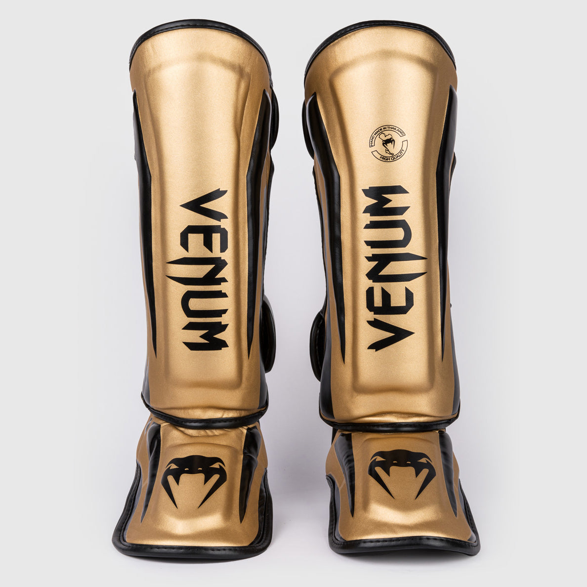 VENUM エリート シンガード  ブラックゴールド  (L） Venum Elite Standup Shin guards - Black/Gold - Venum