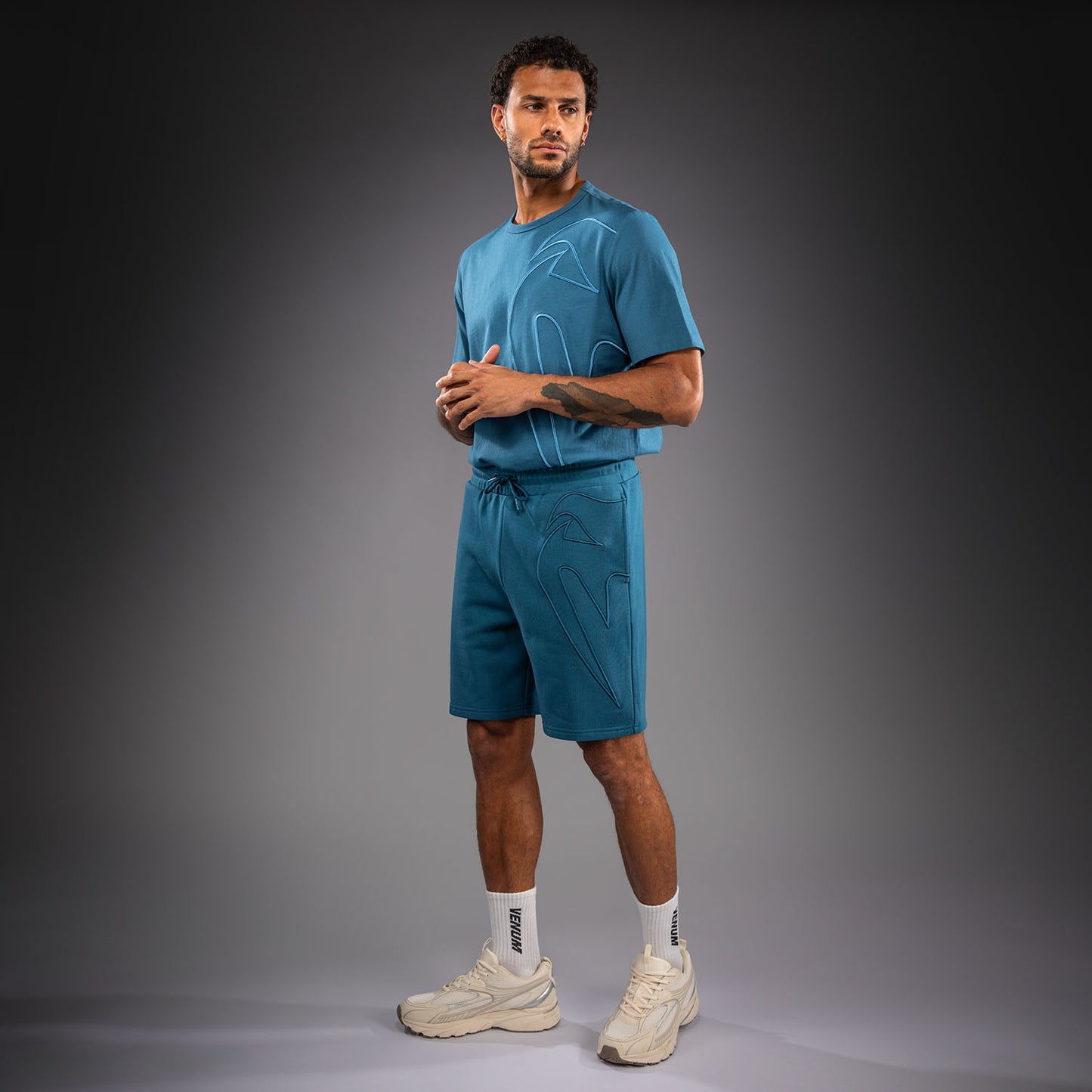 Venum Giant 3D Cotton Shorts - Ocean Blue
