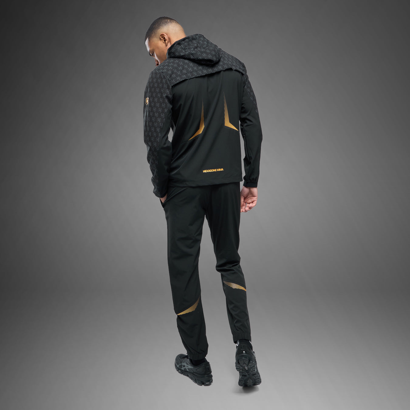 FK x Venum Hexagone MMA tracksuit Complete Tracksuit (Jacket + Pants) - Black/Gold