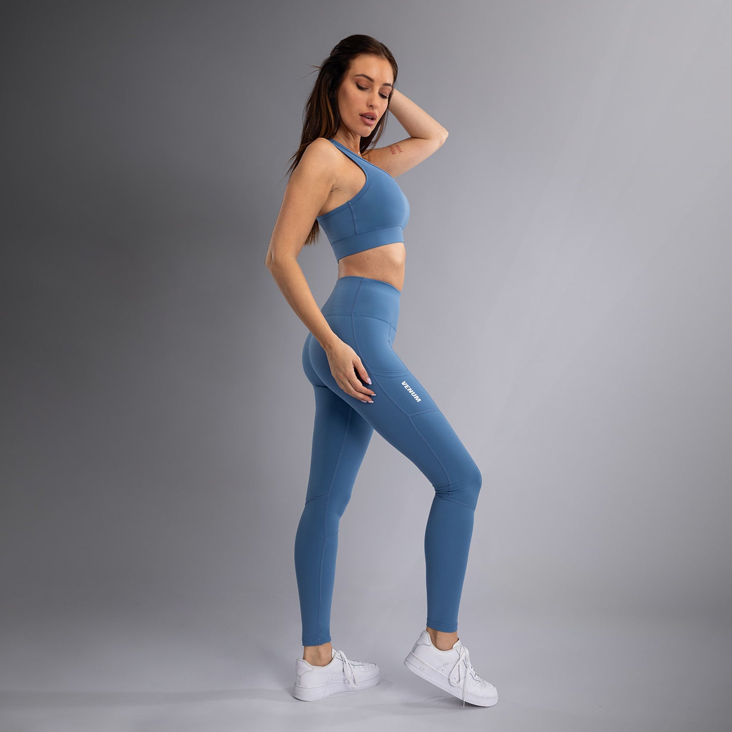 Venum Essential Women's Performance Leggings - Storm Blue