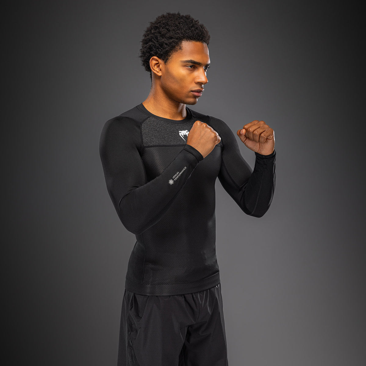 Venum G-Fit Scale Long Sleeve Rashguard - Black