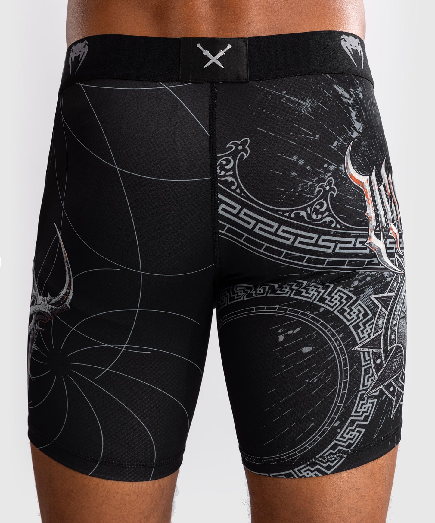 Venum Gladiator 5.0 Men's Vale Tudo Shorts - Black/Silver