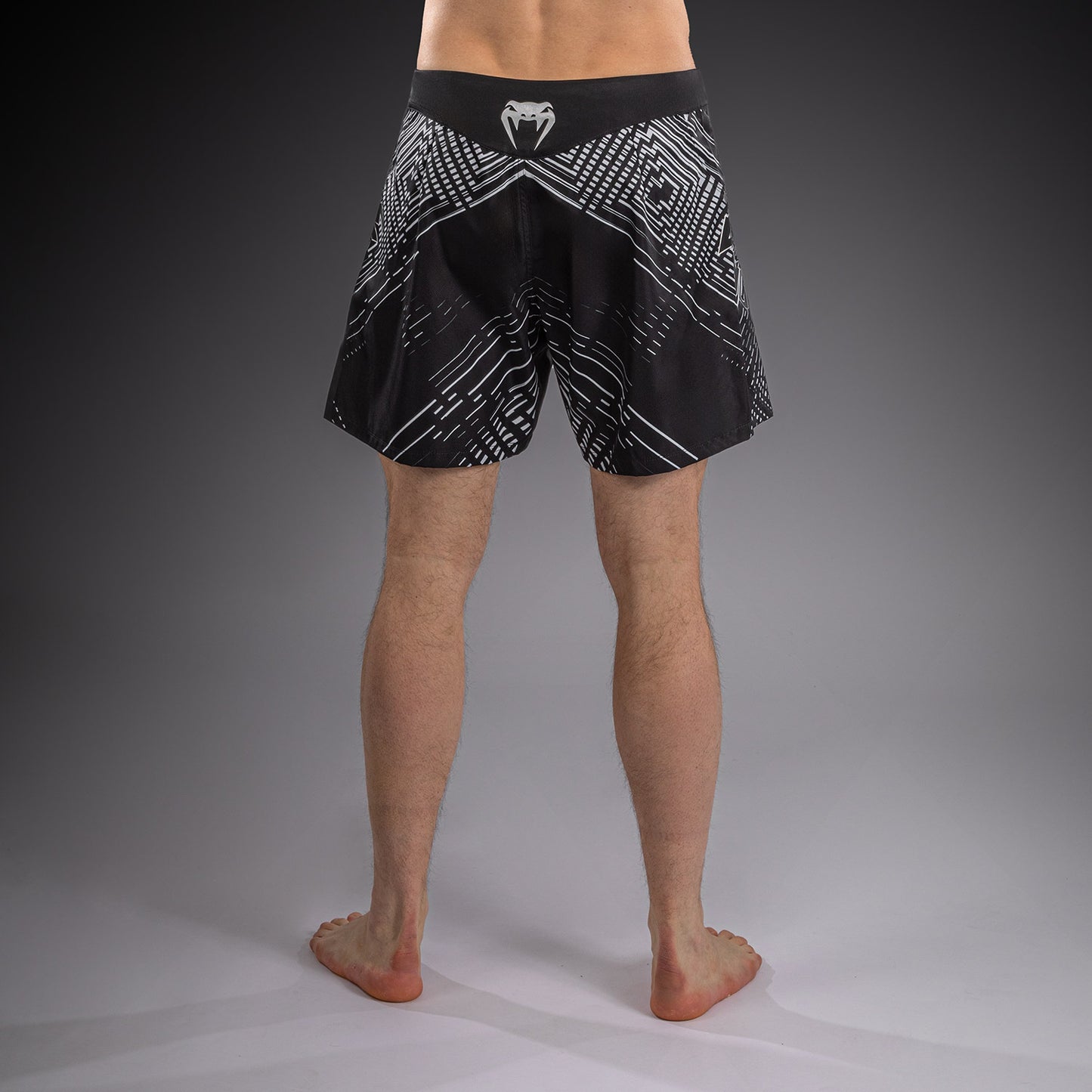 Venum Midnight Fury Fightshorts - Black/Grey/Silver