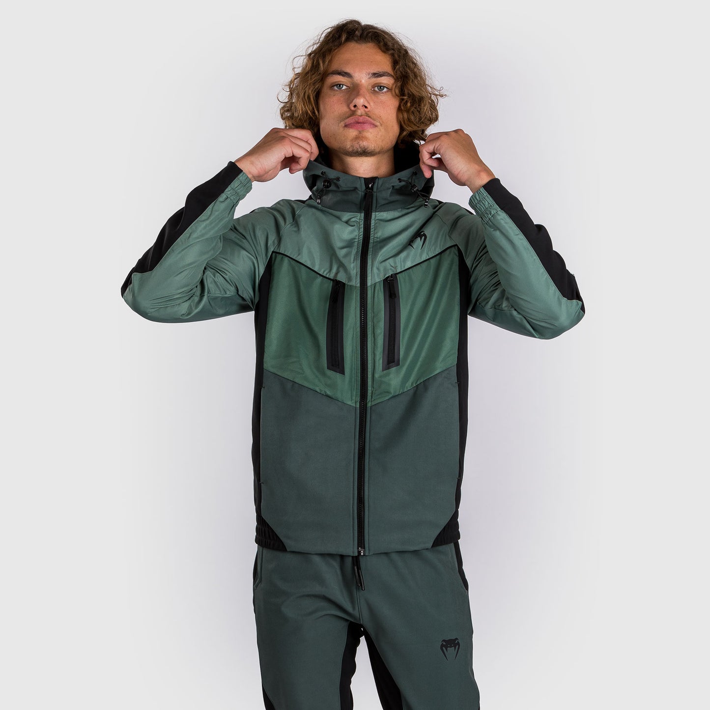Venum Laser 3.0 Track Jacket - Black/Khaki