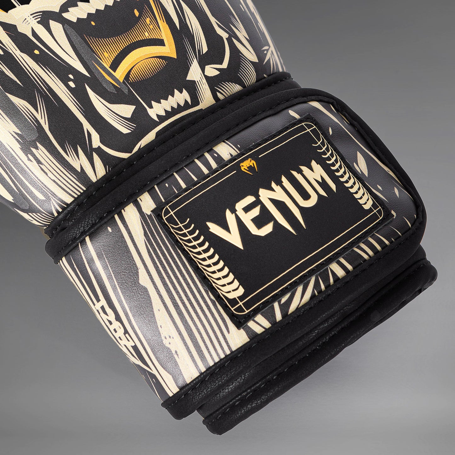 Venum Tiger Boxing Gloves - Black/Neon Orange