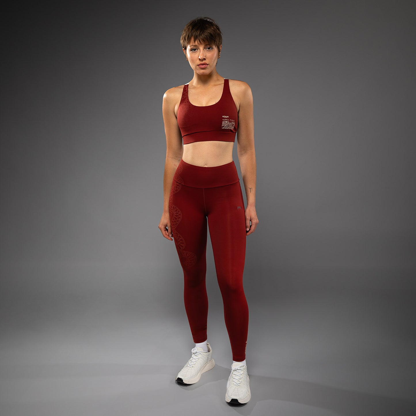 Venum Serpenti Women’s Leggings - Burgundy/Ivory