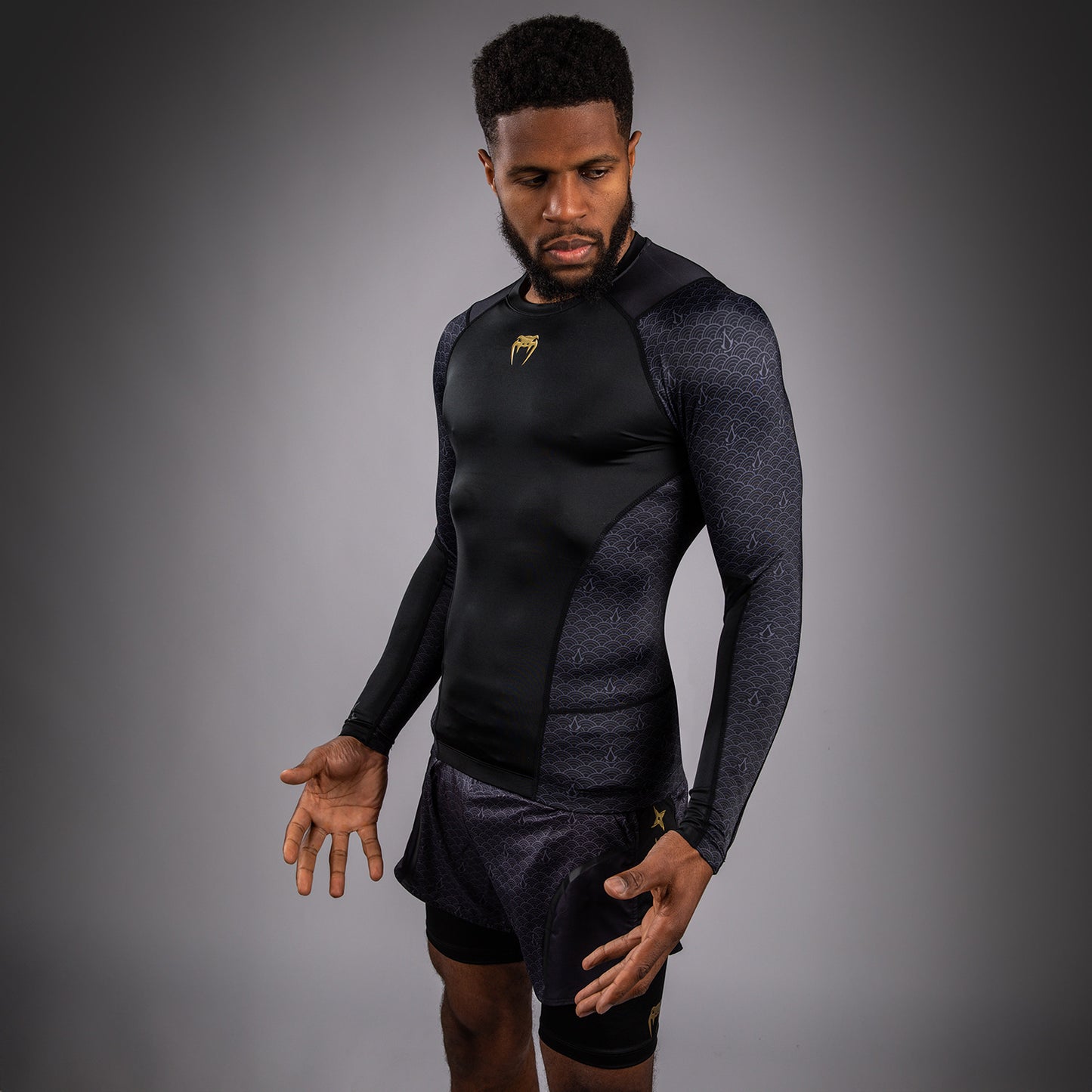 Venum x Assassin's Creed Shadows Rashguard Long Sleeve - Black