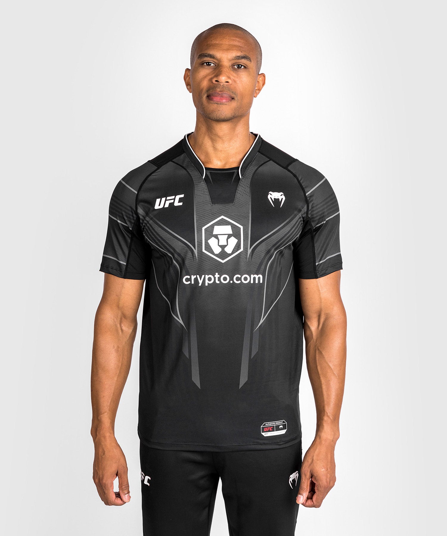 Camiseta UFC Venum Oficial Fight Night 2.0 Walkout Jersey Masculino Preto