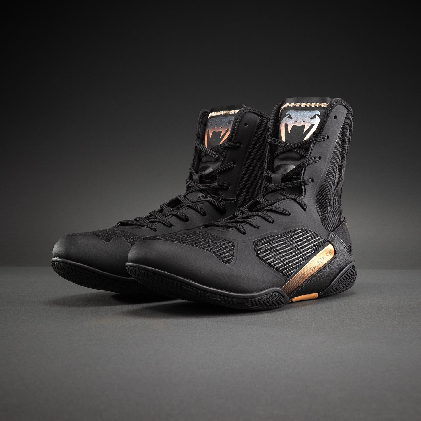 Venum Elite Neo Boxing Shoes - Black/Gold