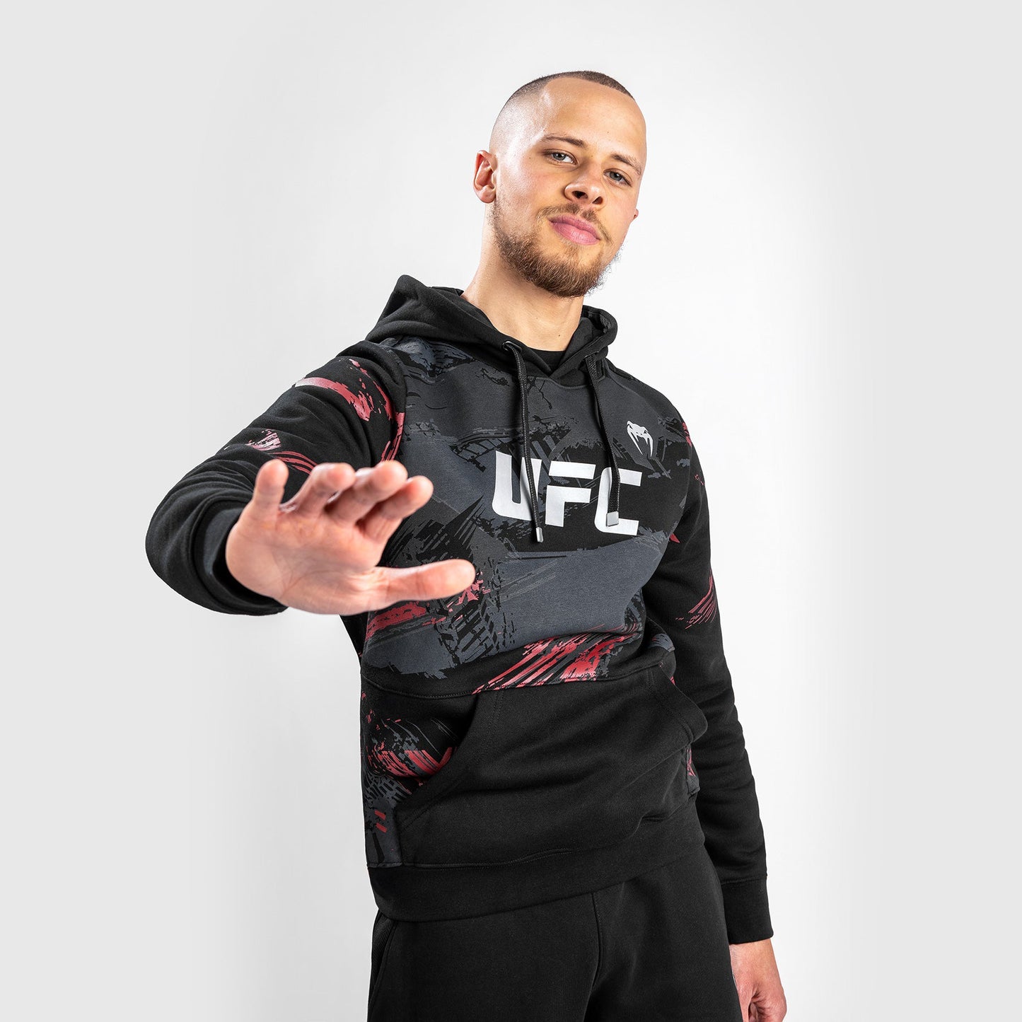 UFC Venum Authentic Fight Week 2.0 Men’s Pullover Hoodie - Black/Red