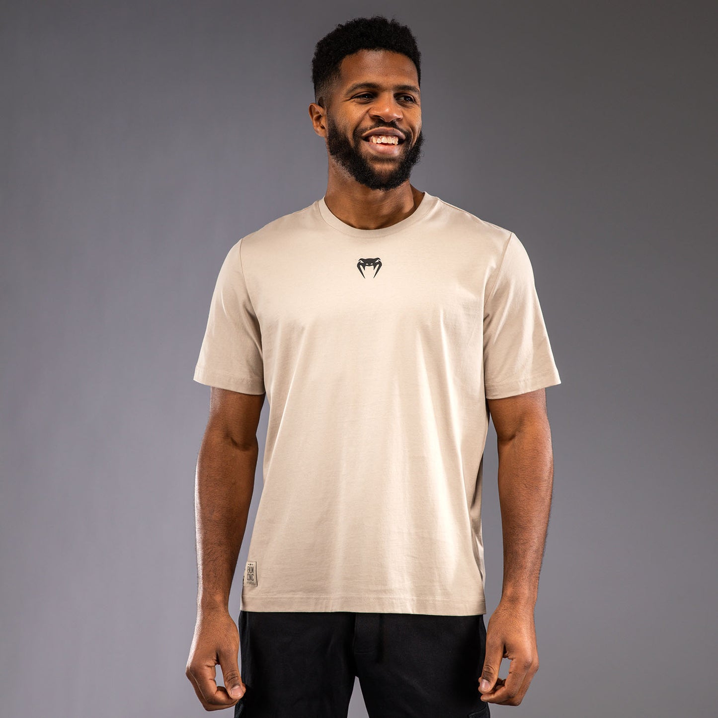 Venum Fight Icon Cotton T-Shirt - Beige