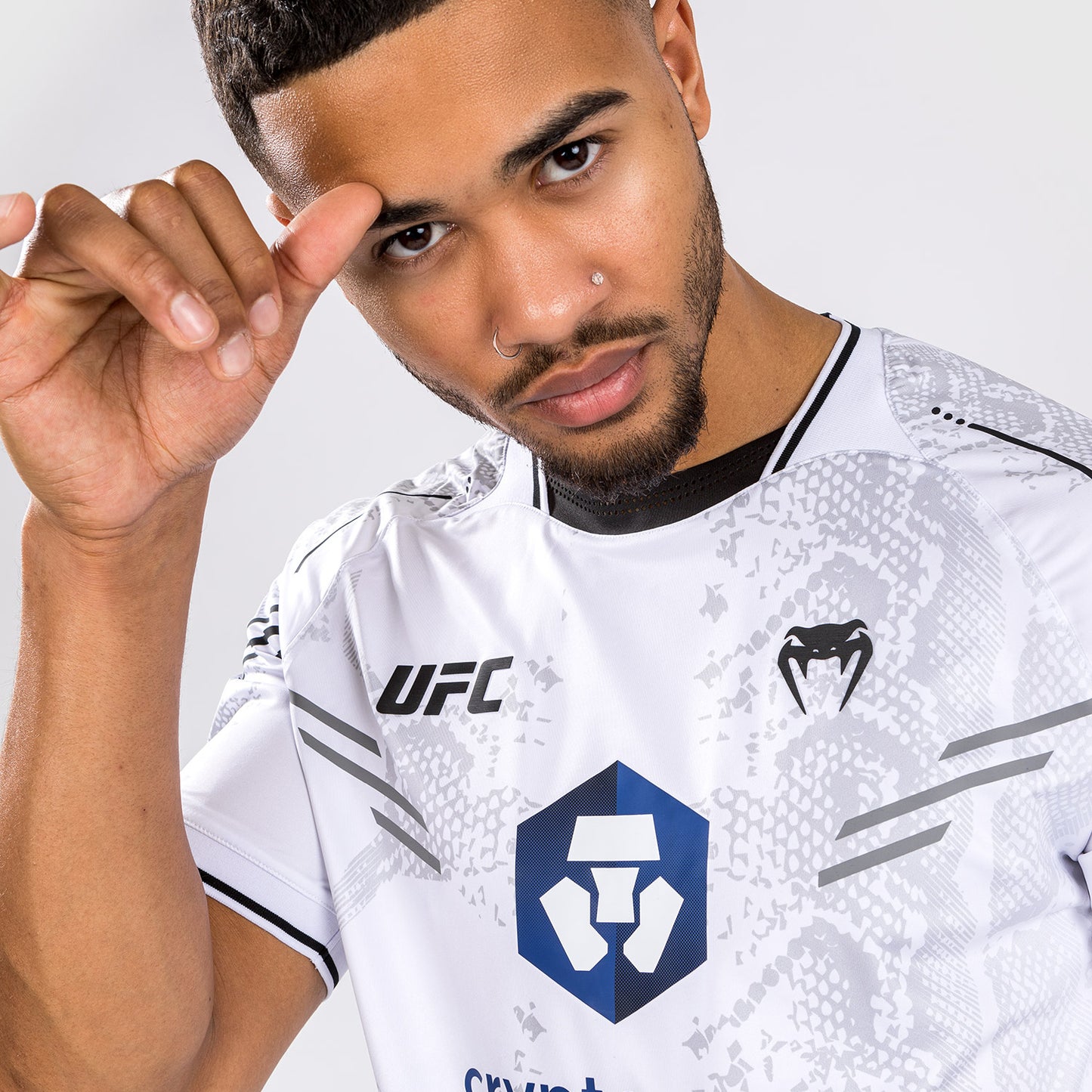 UFC Adrenaline by Venum Personalized Authentic Fight Night Men's Walkout Jersey - White